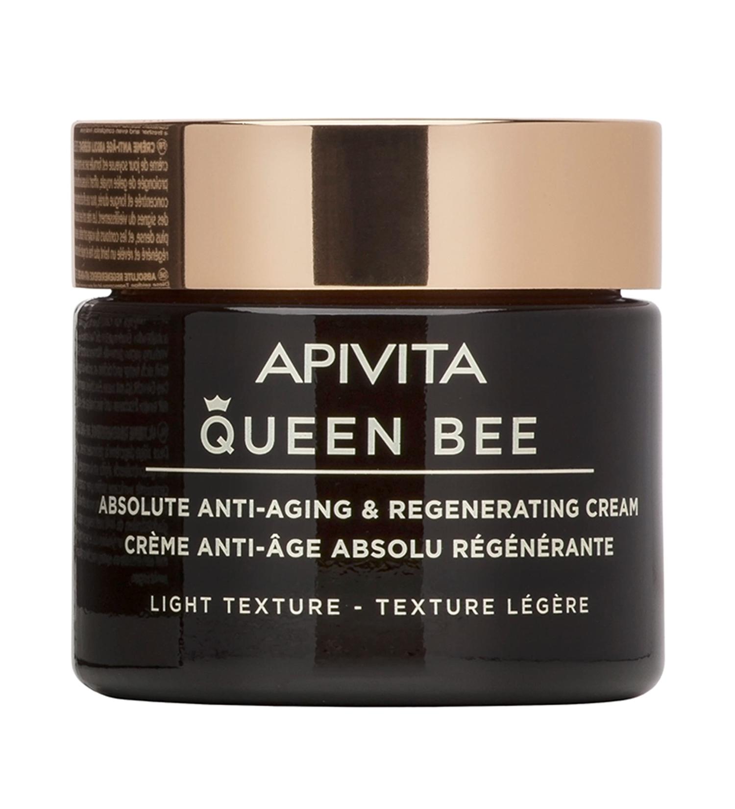 APIVITA Queen Bee Absolute Anti-Aging Cream - Light Texture 50 ml | Regenerate & Renew Skin | International Shipping Available - Buy Online on GoSupps.com