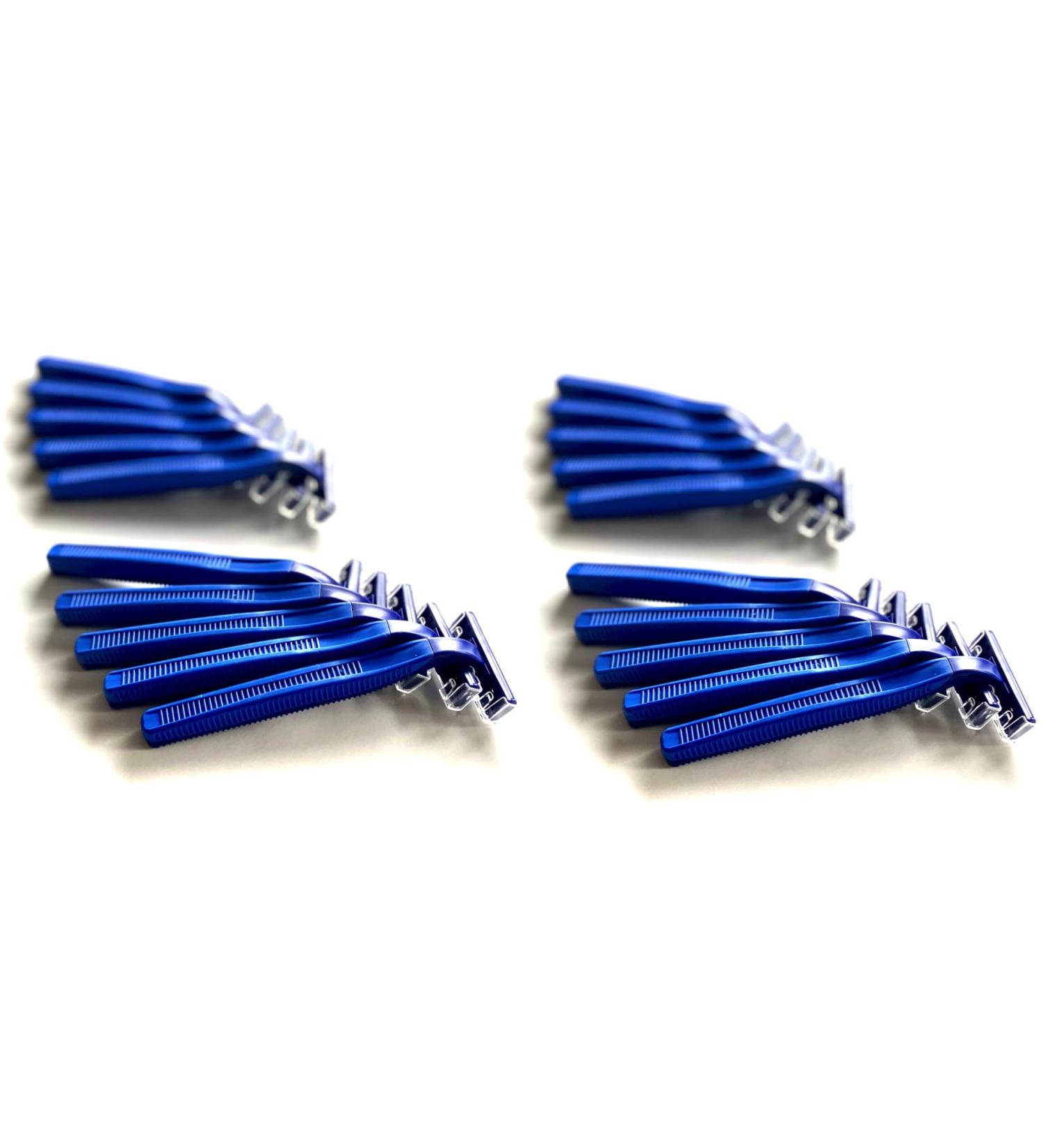 Buy 20 Box Blue Disposable Razor Blades | High-End Twin Blade Shavers for Men & Women | Stainless Steel with Aloe Vera Lubrication - International Shipping Available - Buy Online on GoSupps.com