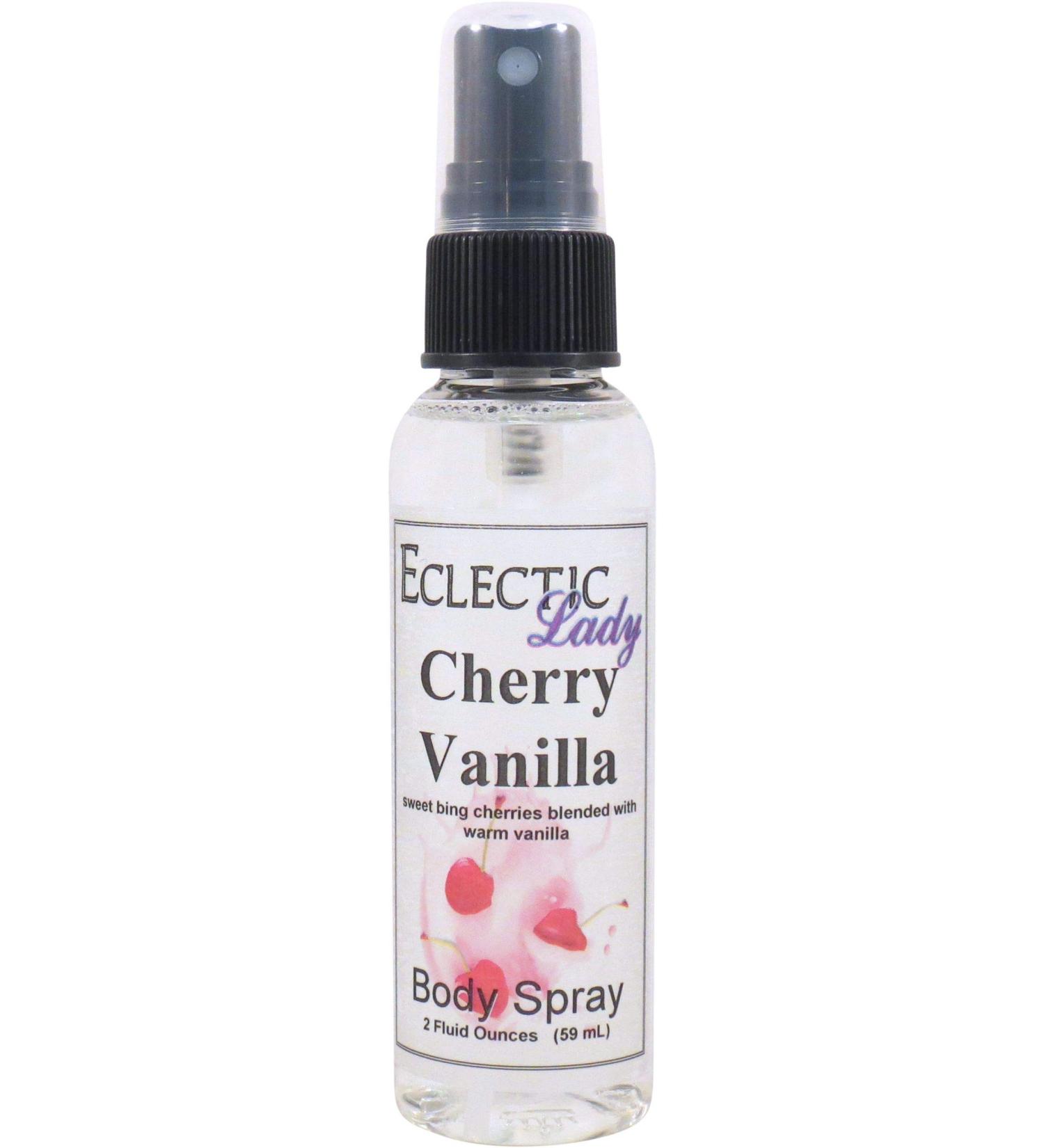 Womens Cherry Vanilla Body Spray - Eclectic Lady Double Strength Body Spray For Womens Fragrance Women's Sweet Scented Fragrances Handcrafted in USA Paraben-Free (Double Strength 4 oz) 4 Fluid Ounces (Double Strength) - Buy Online on GoSupps.com