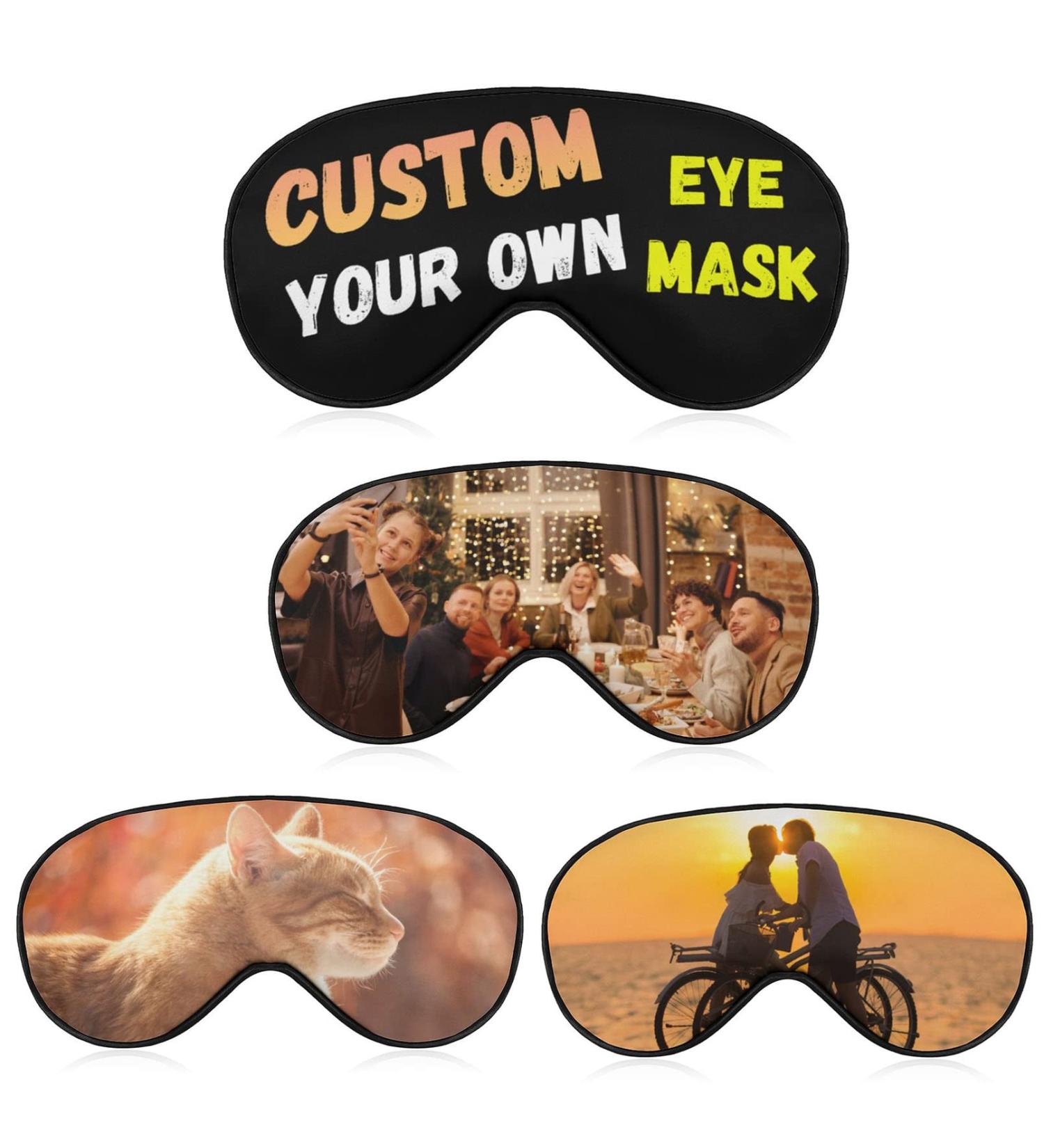 Custom Funny Eye Mask - Personalized Design for Sleeping with Your Text, Photo or Logo - Buy Online on GoSupps.com
