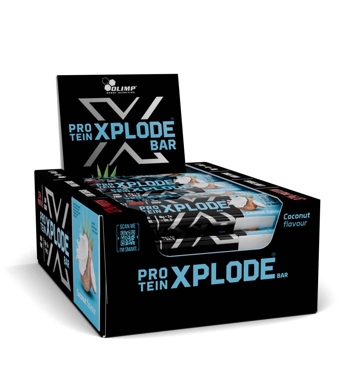 Olimp Protein Xplode Bar 25x40g Coconut - Buy Online on GoSupps.com