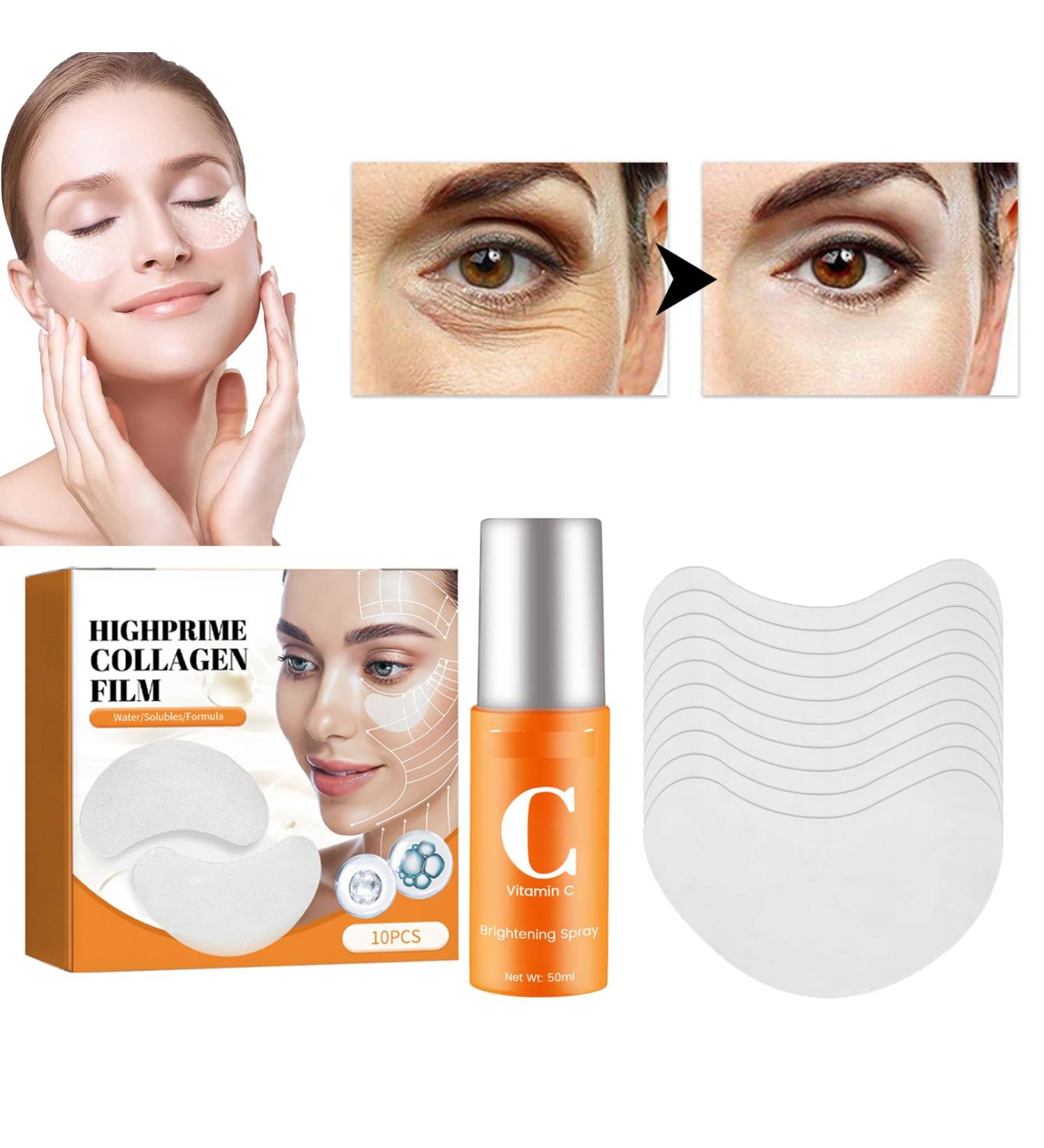  Dyceittdia Collagen Eye Mask & 50ml Moisturizing Manure Repair Fine Lines & Dark Circles Around Eyes Moisturize & Nourish Skin Moisturize & Nourish Skin Moisturizing Cream 10 Pack - Buy Online on GoSupps.com