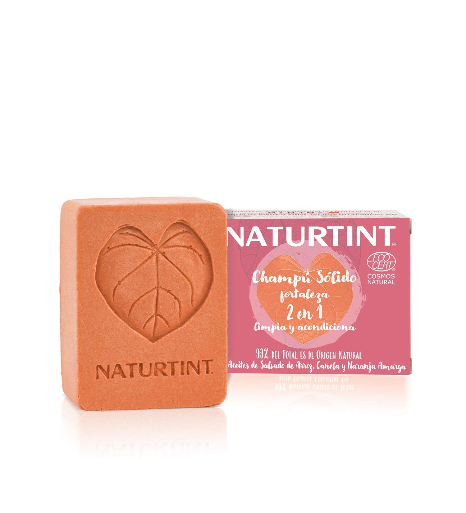 Naturtint Eco Fortifying 2in1 Solid Shampoo/Conditioner for Damaged Hair without Silicones/Parabens Red 75 ml - Buy Online on GoSupps.com