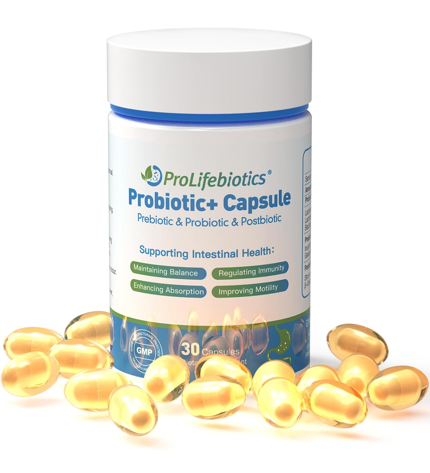 3-in-1 Probiotics for Gut and Digestive Health,Immune Support,Supplements Supporting Occasional Constipation,Diarrhea,Gas,Bloating,Delayed-Released Designed to Thrive, 30 Vegan Capsules - Buy Online on GoSupps.com