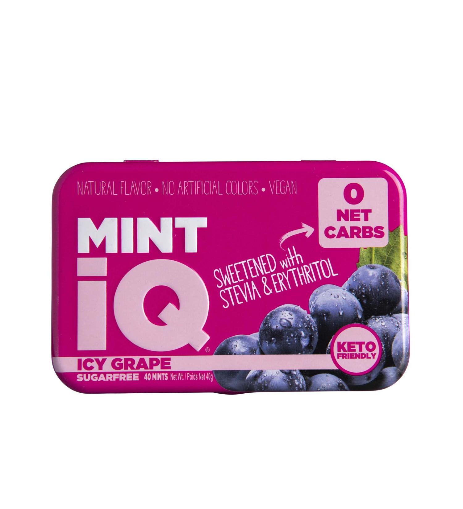 MintiQ Sugar Free Icy Grape 40 Mints - Buy Online on GoSupps.com