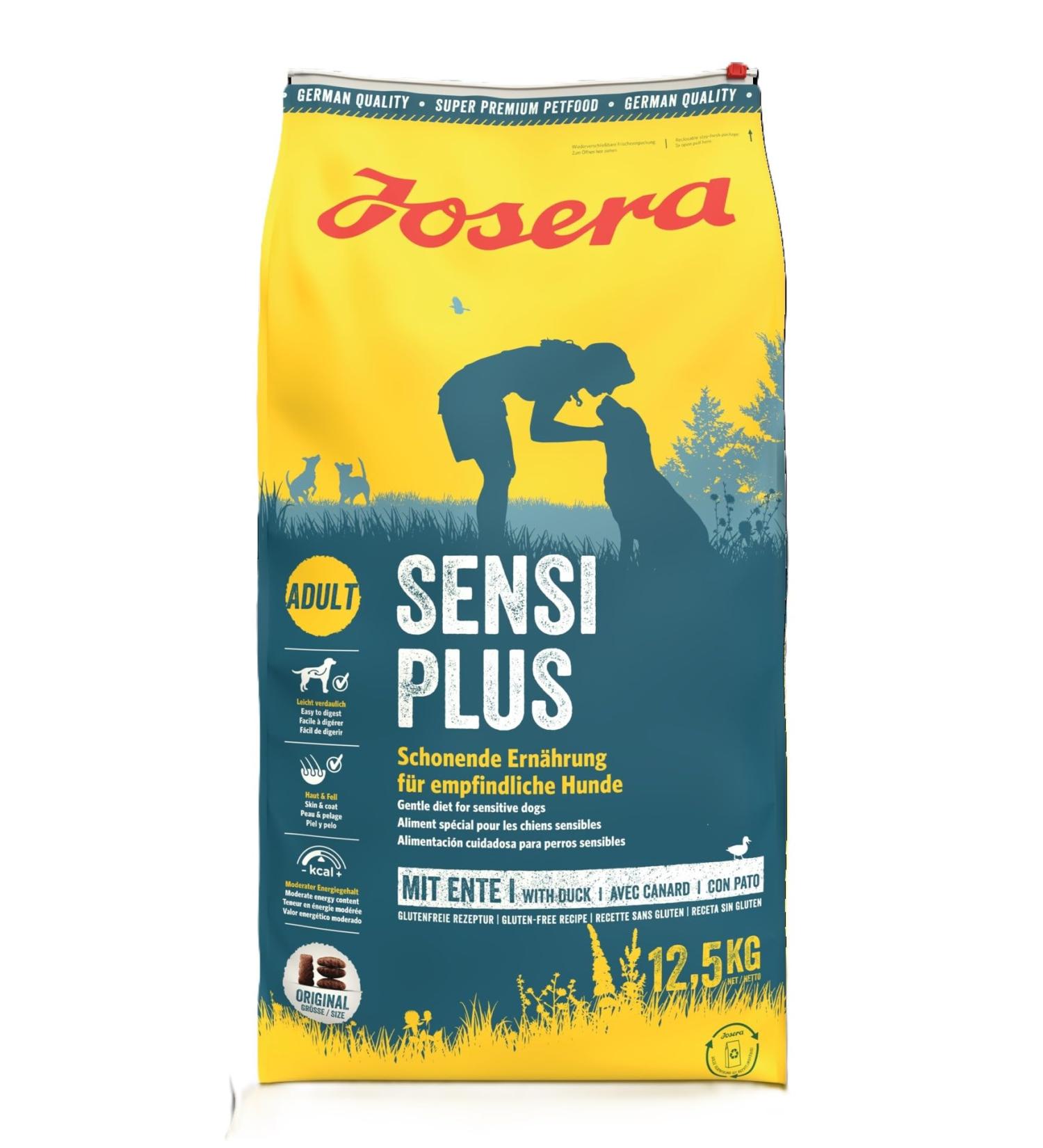 Josera Sensiplus Dog Food (12.5 kg) | Duck Recipe for Sensitive Dogs | Super Premium Dry Food for Adults - Buy Online on GoSupps.com