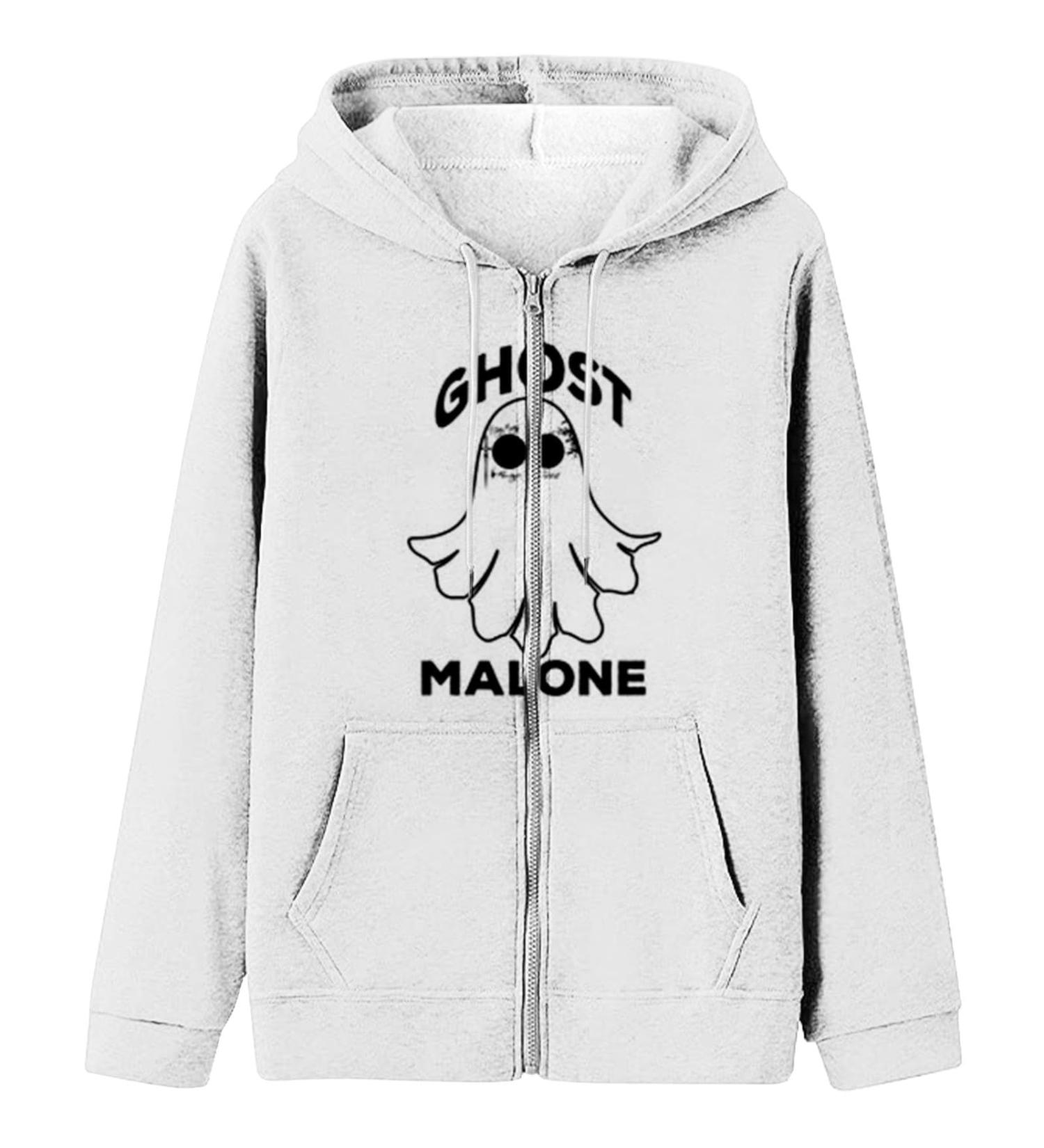 Halloween Costumes Sleeve Halloween Print Hoodie Stylish Loose Top Grey X-Large - Buy Online on GoSupps.com