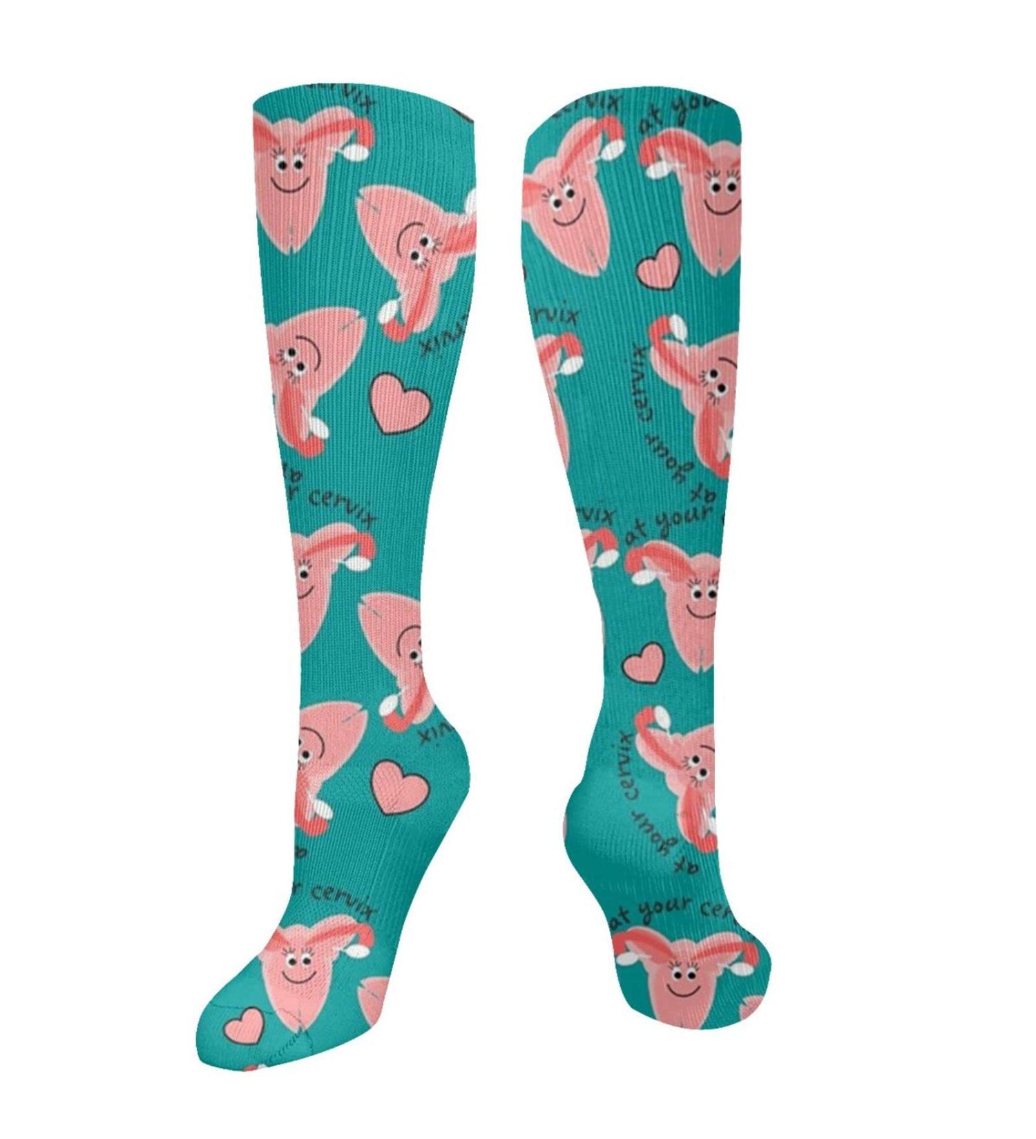 Obstetrics Cervix Compression Socks for Women & Men - 15-20 mmHg Circulation Support for Running & Cycling - Buy Online on GoSupps.com