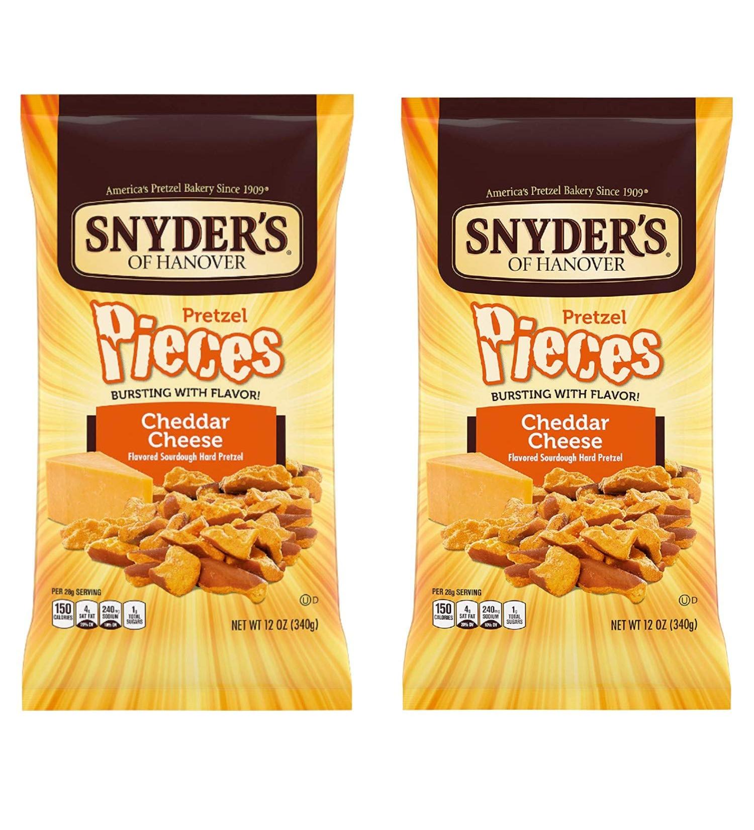 Snyder's of Hanover Cheddar Cheese Pretzel Pieces 12 oz - 2 Bags - Buy Online on GoSupps.com