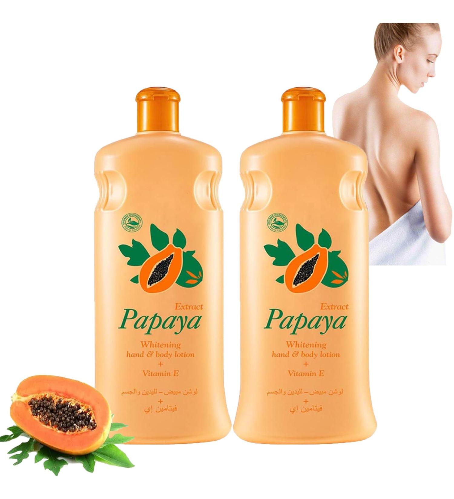  Orgrul Papaya 2-Pack Whitening Body Lotions Moisturizing Cream Brightening Moisturizing Anti-Dryness 600ml - Buy Online on GoSupps.com