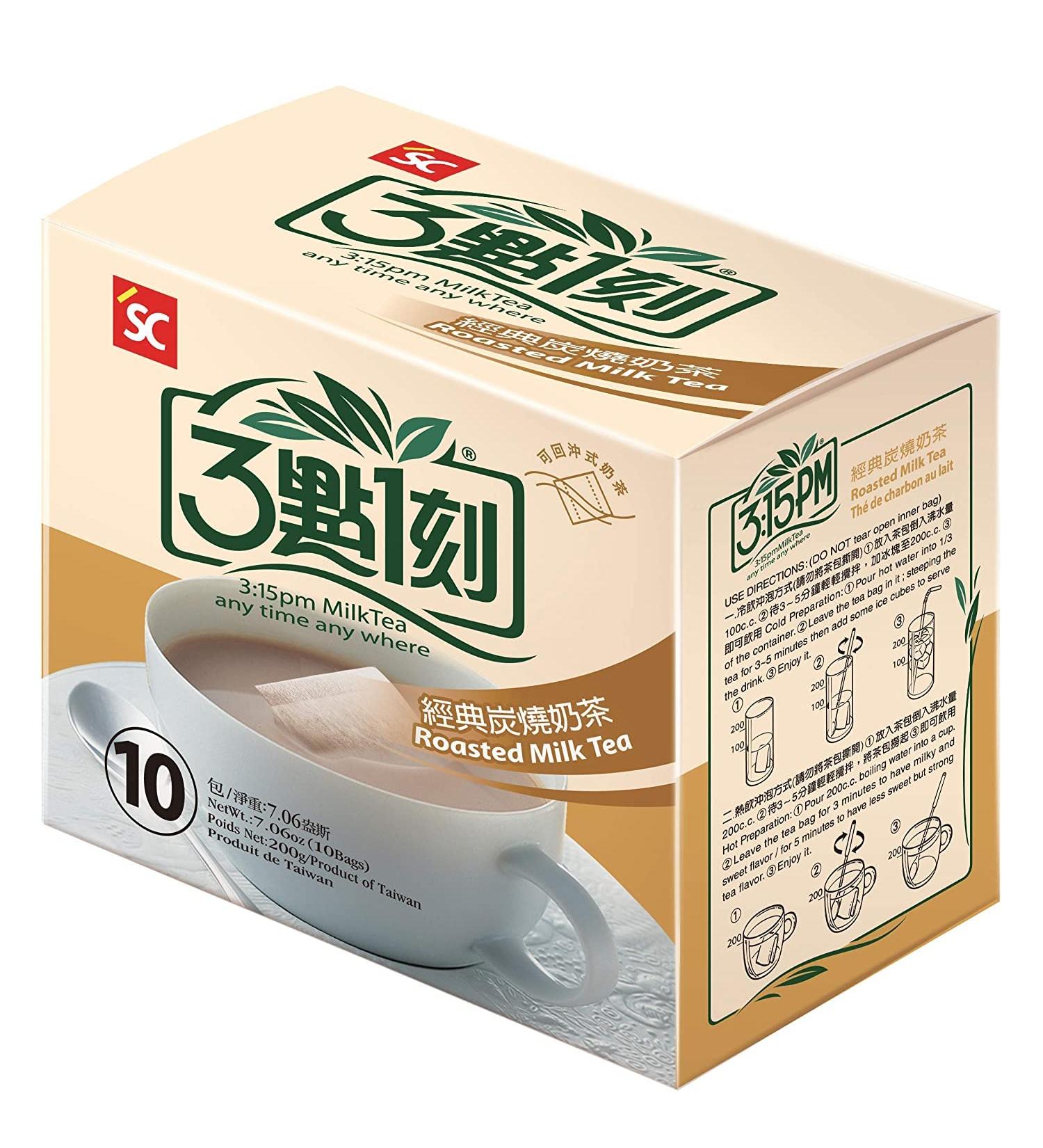 Roasted Milk Tea 10 - Authentic Bubble Tea (10 teabags) - Classic Series | 3:15pm Milk Tea - Buy Online on GoSupps.com