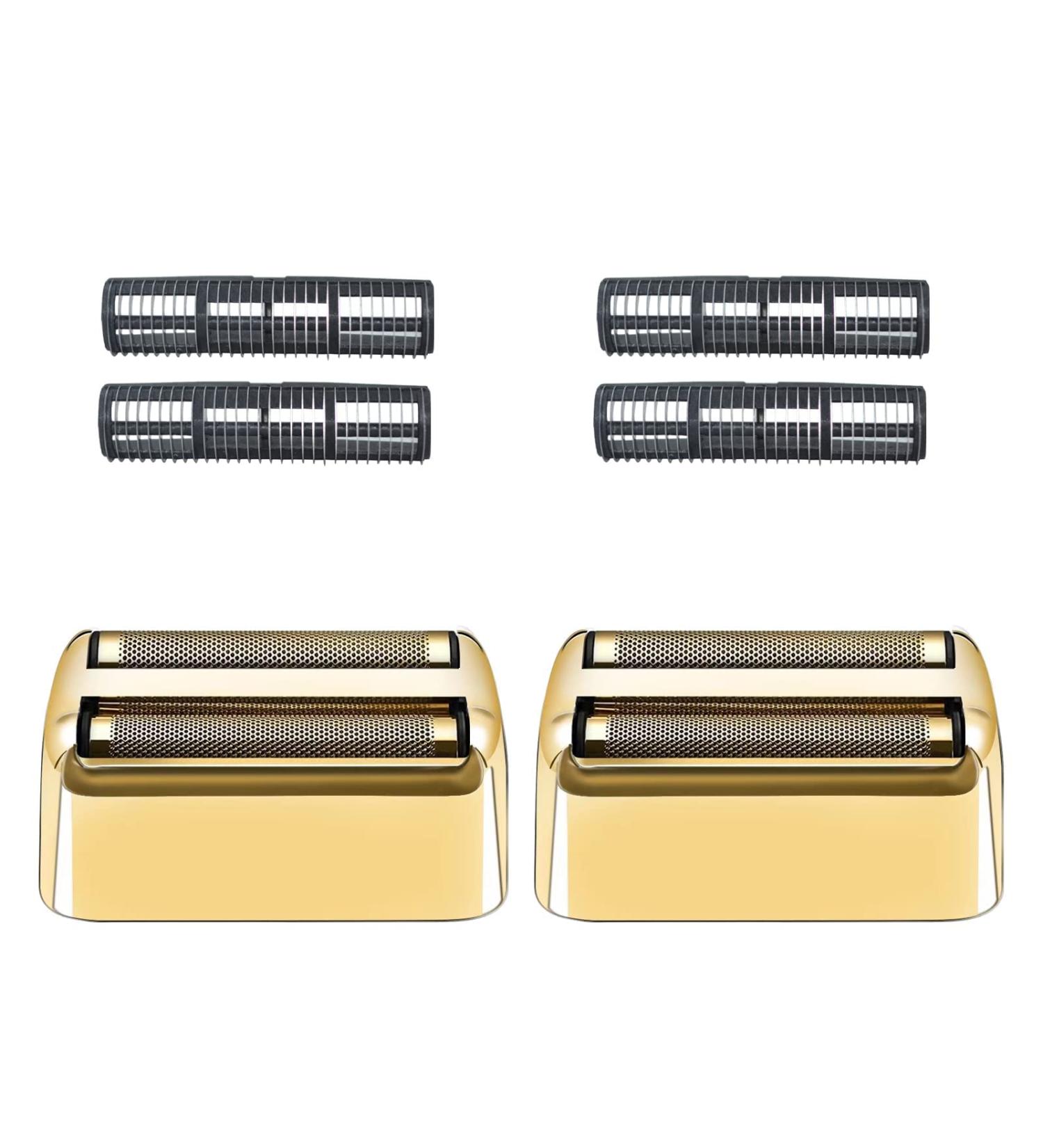 2 Pack Replacement Foil and Cutters Compatible with BaBylissPRO Double Foil Shaver Replacement Foil for BaBylissPRO Barberology FXFS2 Shaver Golden Gold/2pc - Buy Online on GoSupps.com