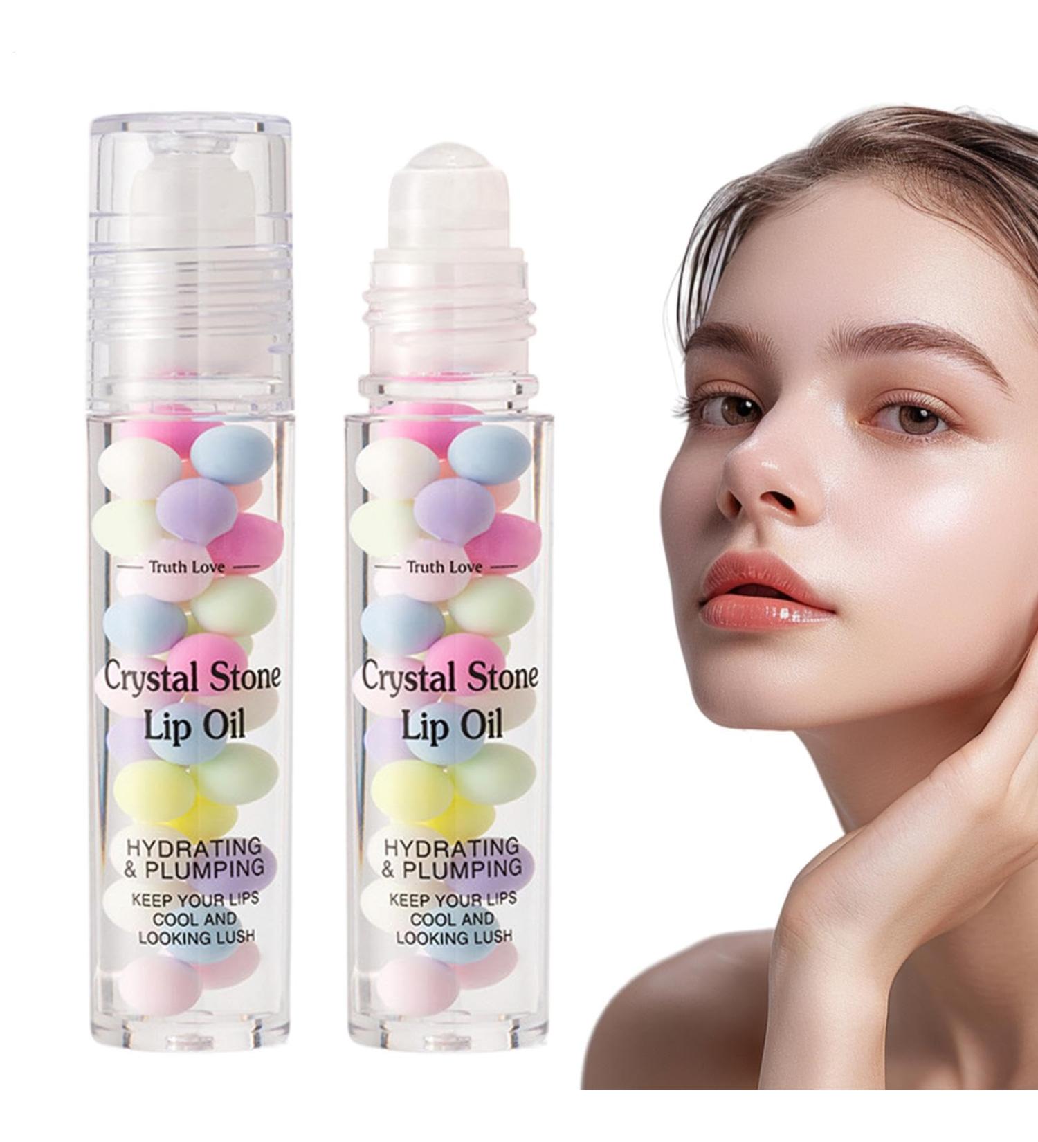  Qfdiwr Rolling Ball Lip Oil Roll-on Lip Oil - Moisturizing and Non-Sticky Lip Oil - Plumping Moisturizing Non-Sticky Lip Care Oil for Women and Girls - Buy Online on GoSupps.com