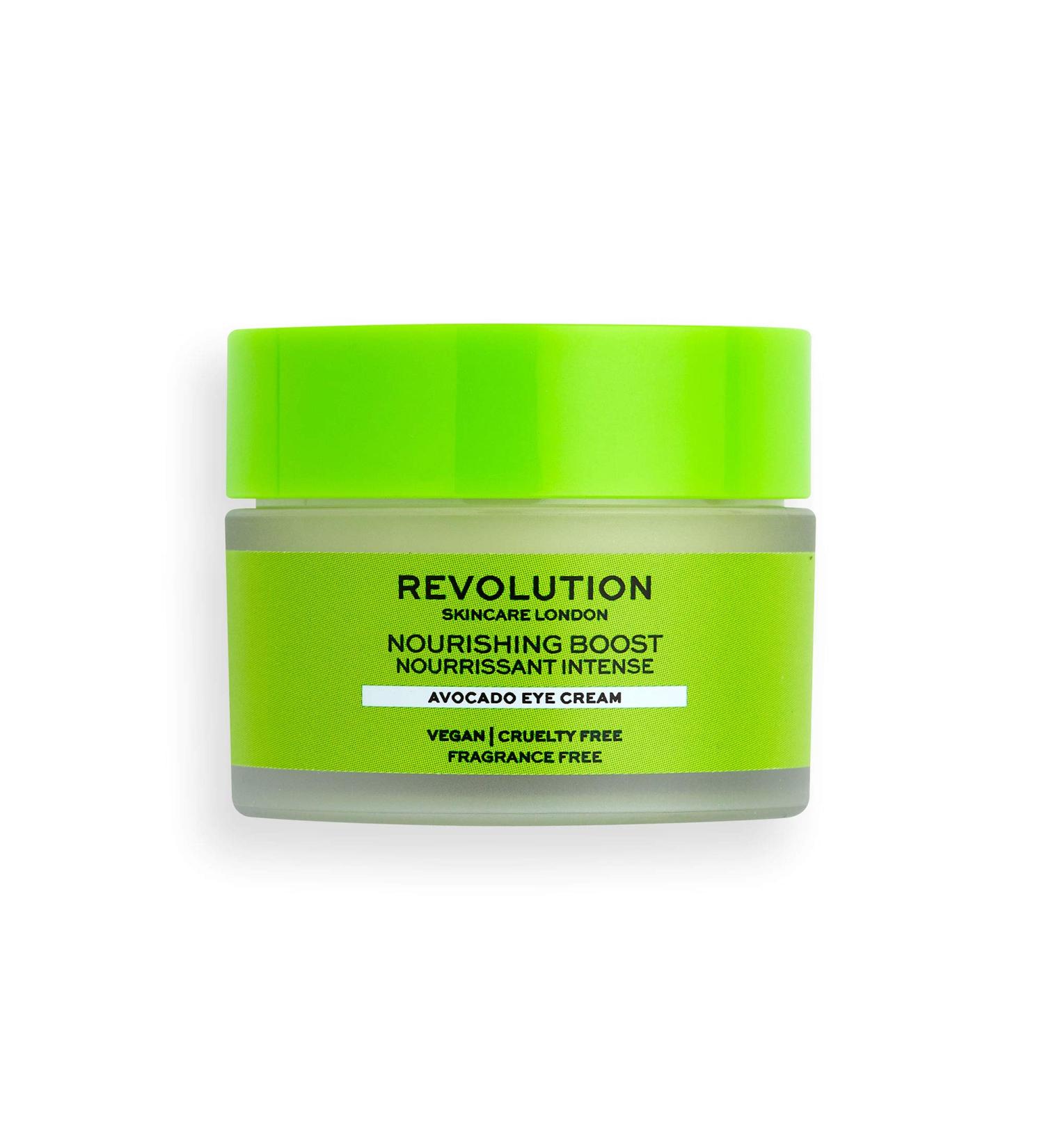 Revolution Skincare Nourishing Boost Avocado Eye Cream - Hydrating & Anti-Aging Eye Treatment for All Skin Types - Shop Internationally - Buy Online on GoSupps.com