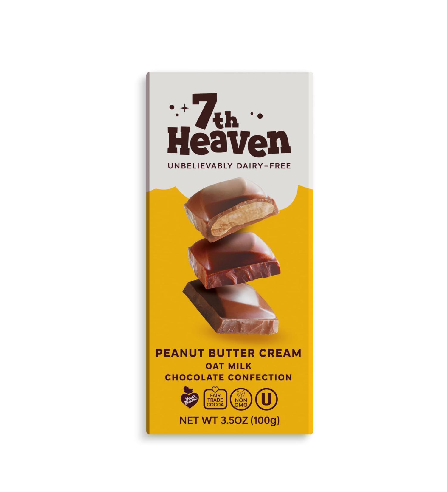 Broadway candy 7th Heaven Peanut Buttercream and Oat Milk Chocolate Cream 2 x 100g
