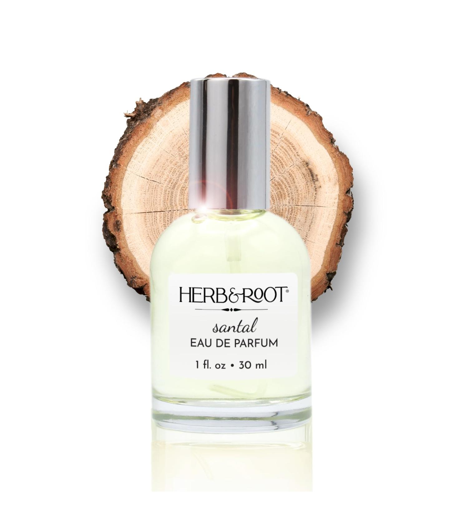 Herb & Root Santal Perfume for Men or Women | Raw Indian Sandalwood with hints of Leather and Balsam | Woody Unisex Scent Perfume Spray | Vegan and Paraben Free | Made in the USA - Buy Online on GoSupps.com