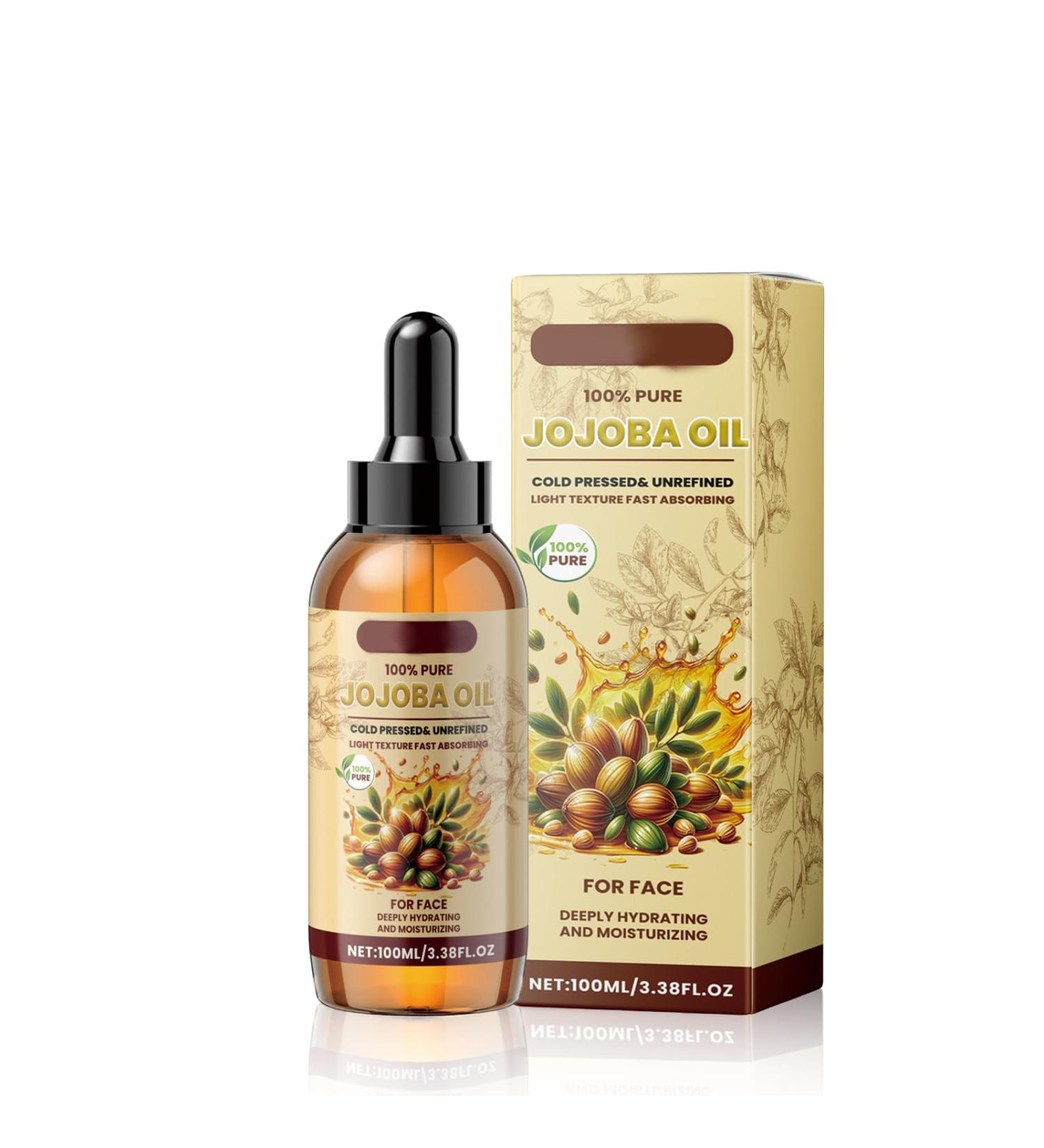 Organic Jojoba Oil Cold Pressed 100% Pure World Natural Jojoba Oil Vegan for Skin Nails Hand Body and Face 100 ml Vitamin C Oil Soothes Sensitive Skin Suitable for All Skin Types - Buy Online on GoSupps.com