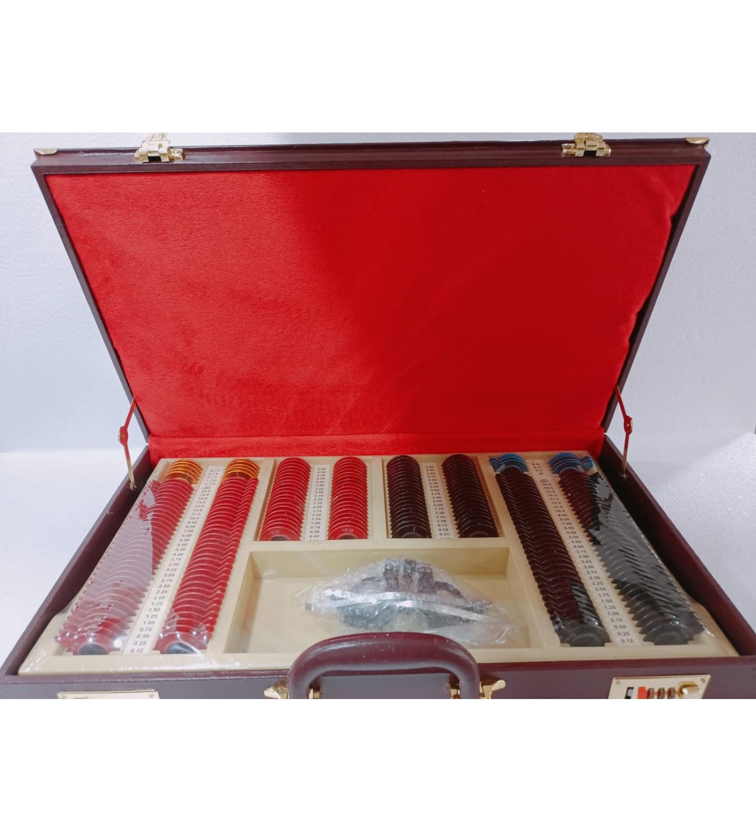 Trial Lens Set Case Optometry Frame Rim Metal Optical Pc 225 Lens Ophthalmology Leather case box Packing - Buy Online on GoSupps.com