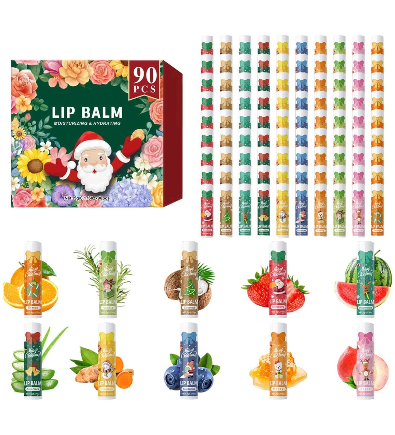Lip Moisturizer | 90 Softening Sticks | Lip Balm Sticks For Women and Men Travel Outdoors Work Environment Party Romantic Evening Social Gathering - Buy Online on GoSupps.com