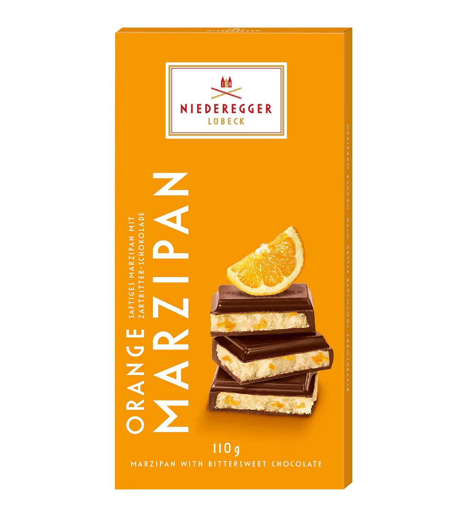Niederegger - Marzipan Dark Chocolate Orange Bar 110g