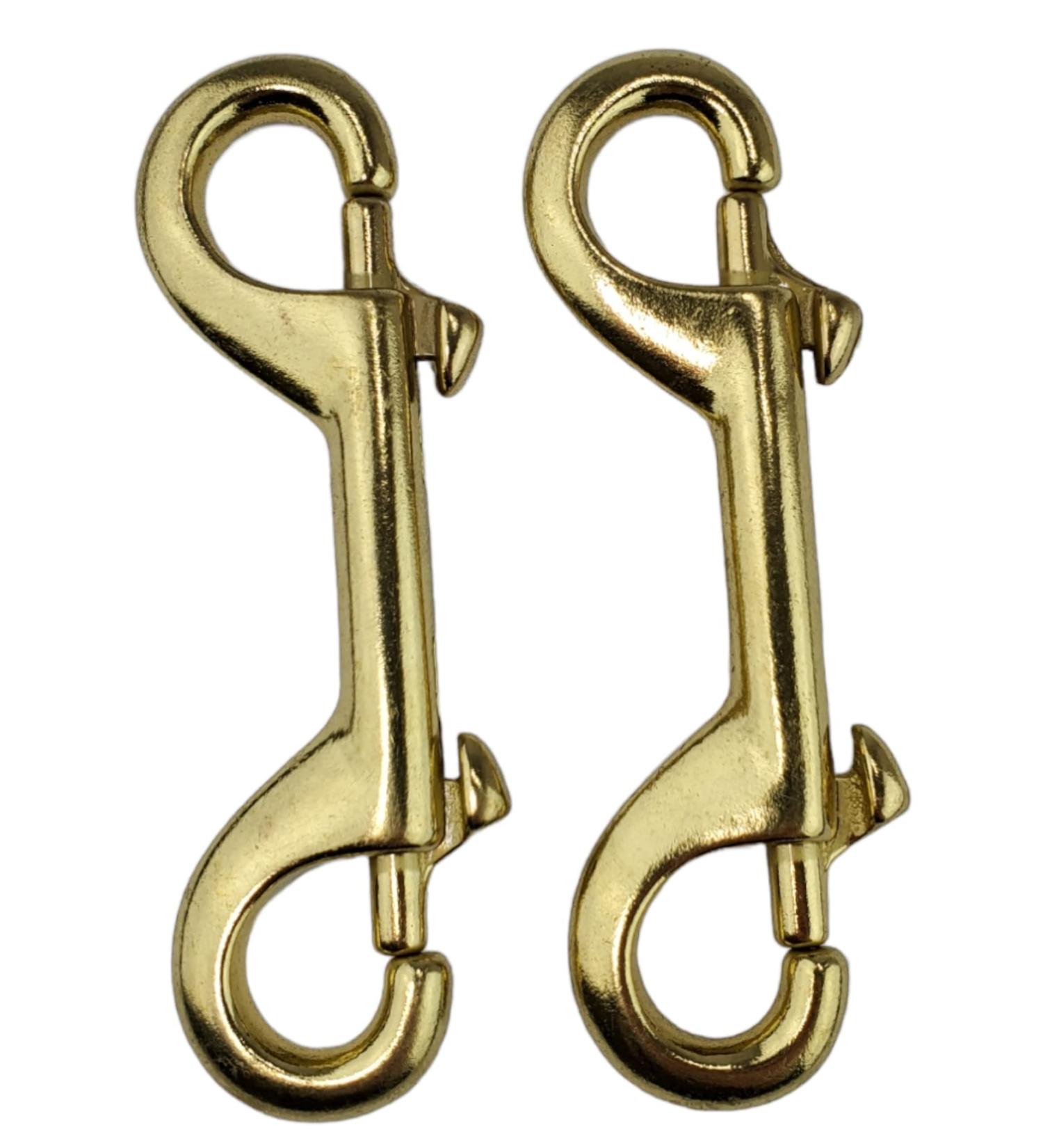 Aquatic Hunt - 2 Pack - Marine Grade 4" (10cm) Double Ended Brass Clips with SS304 Spring - Buy Online on GoSupps.com