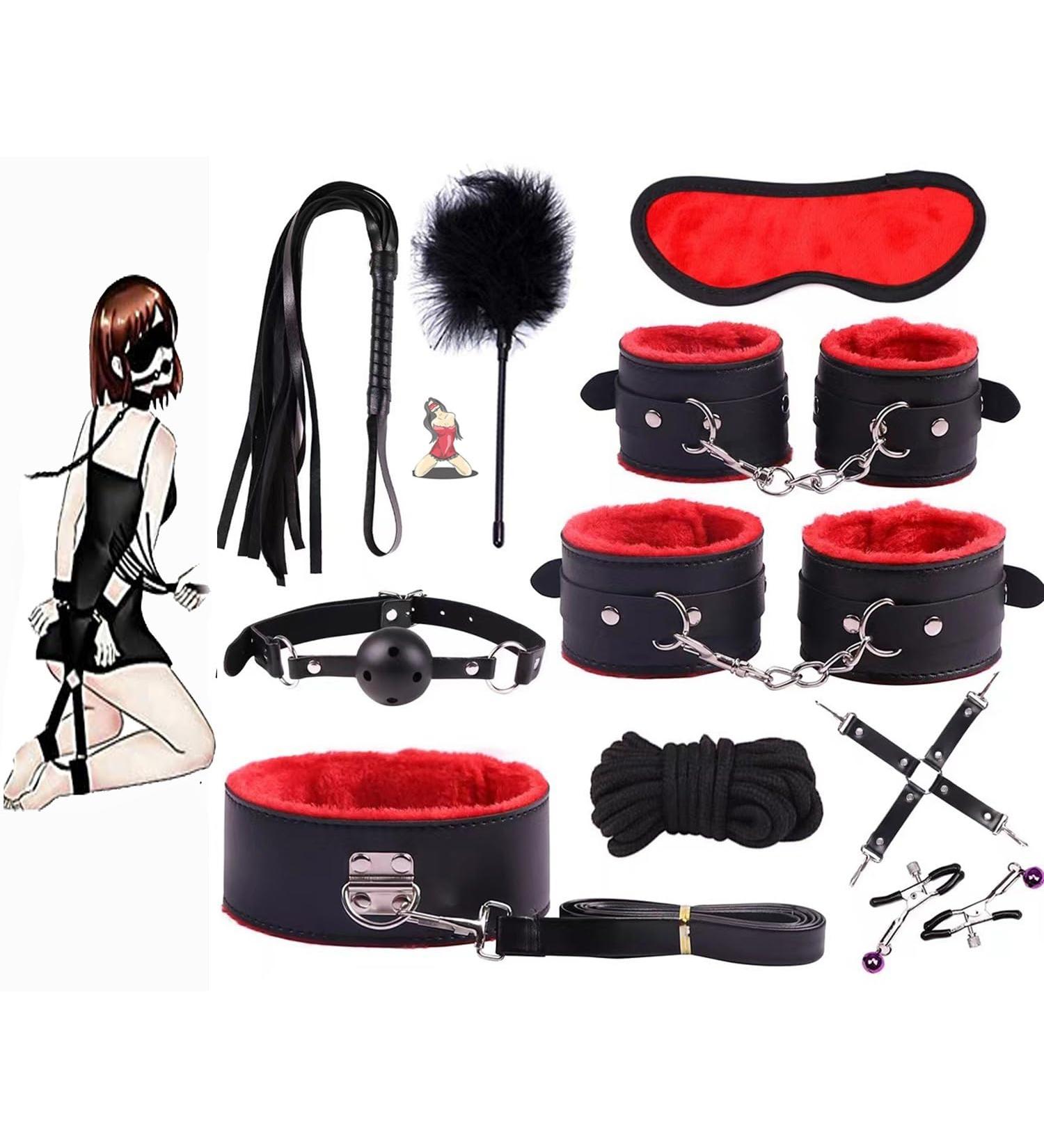 10 Pieces Red Leather Set Made of High Quality Material Soft and Comfortable Exquisite Design - Buy Online on GoSupps.com
