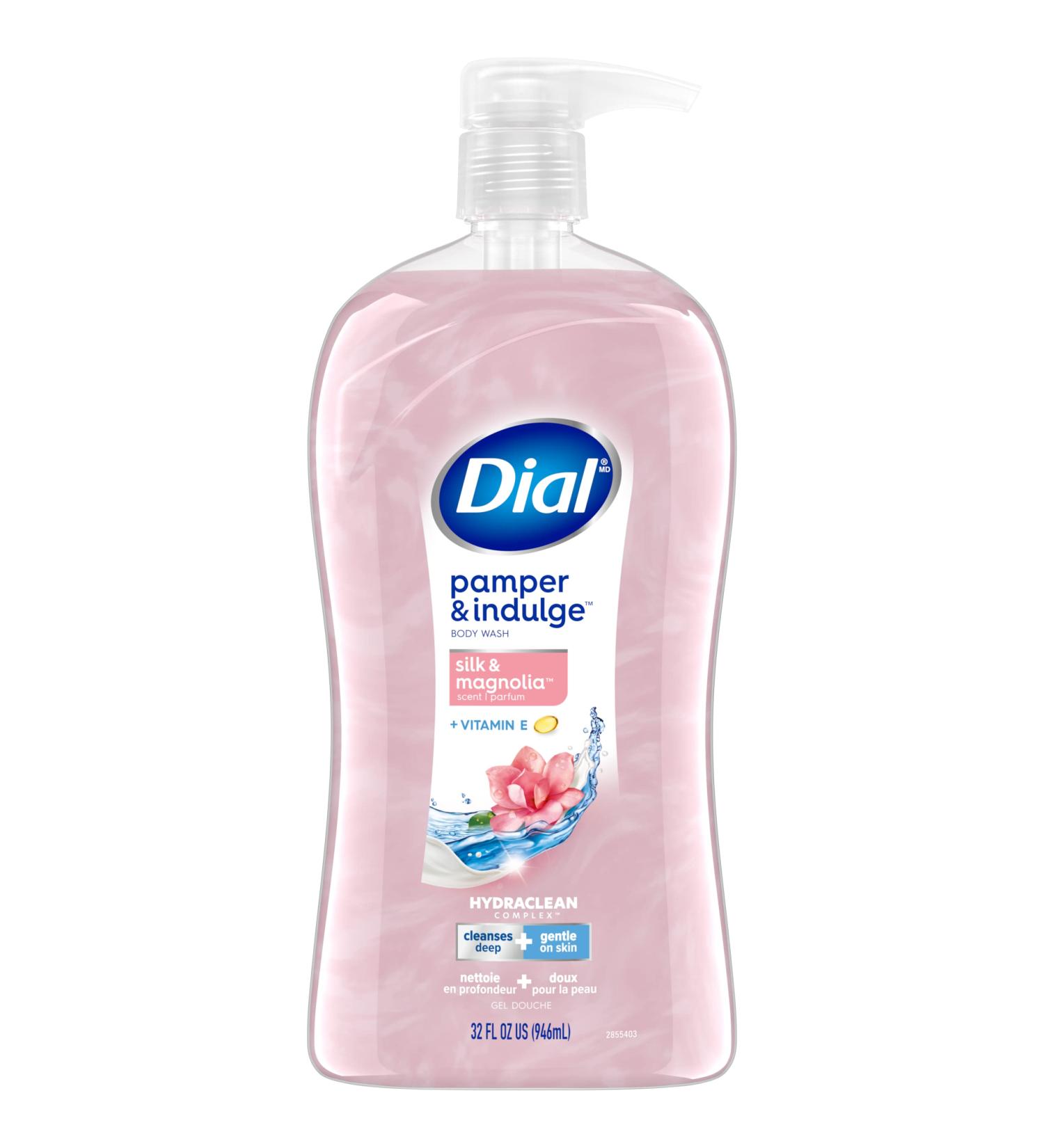 Dial Pamper & Indulge Silk & Magnolia Body Wash 32 fl oz - Buy Online on GoSupps.com