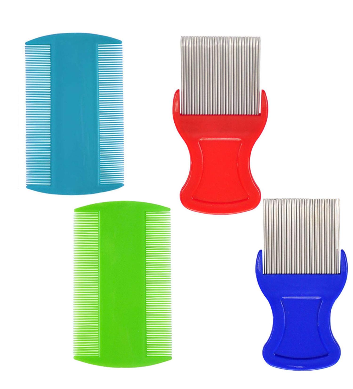 zYoung 2-Piece Double Sided Hair Comb Set for Dandruff Removal - Metal Teeth - Buy Online on GoSupps.com