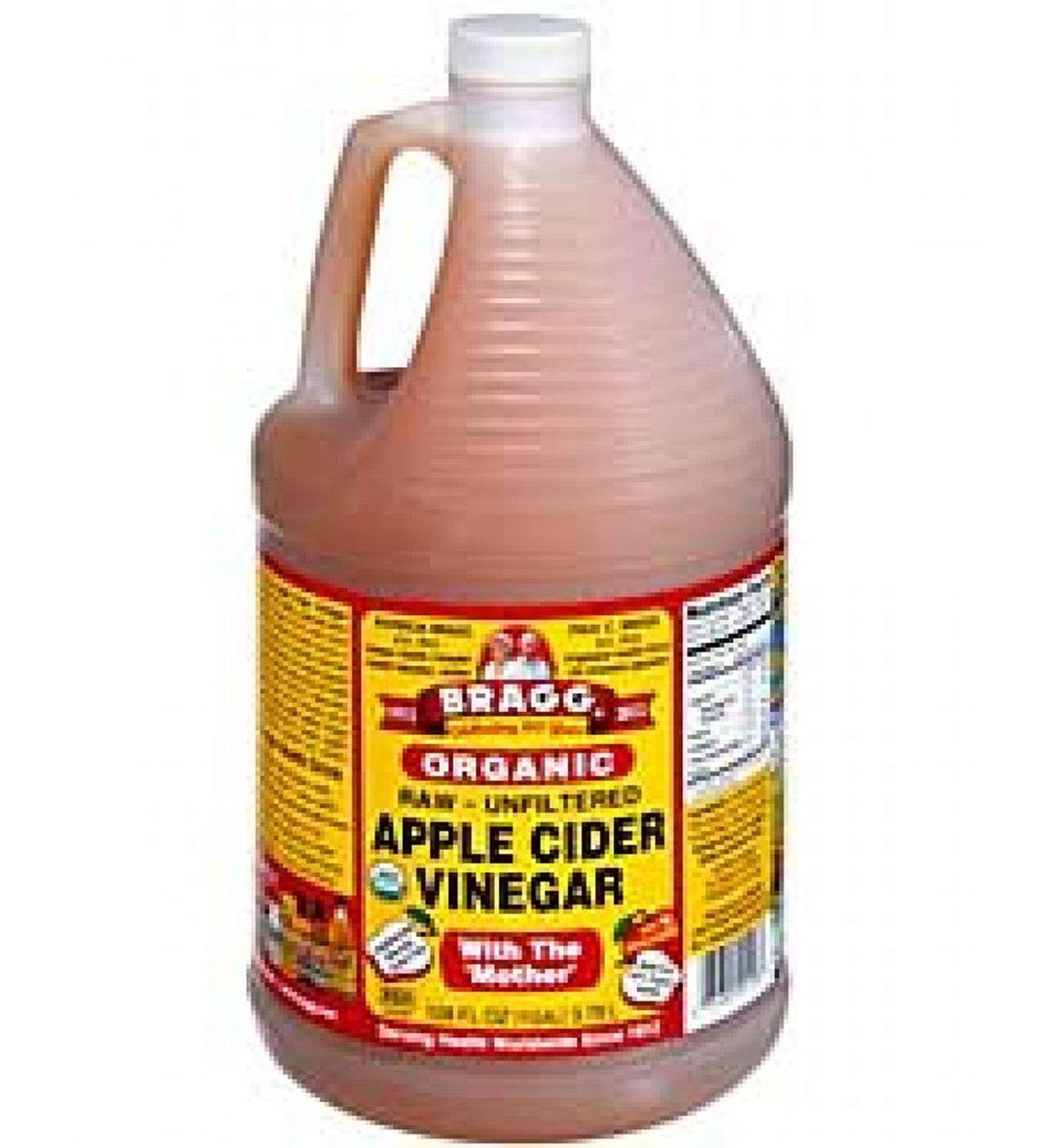 Bragg Organic Raw-Unfiltered Apple Cider Vinegar 128 fl.oz. (1 Gallon Jug) 128 Fl Oz (Pack of 1)