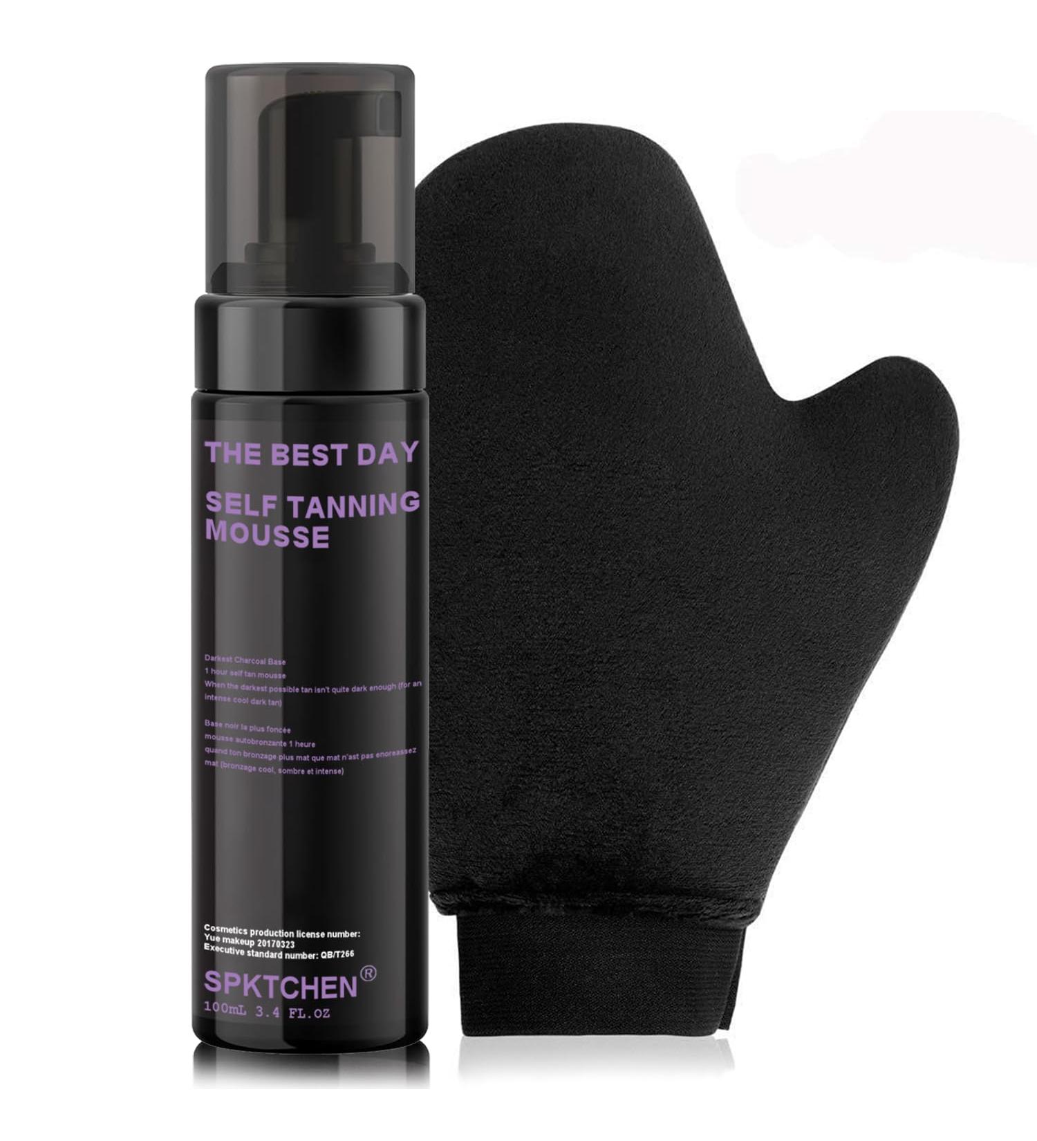 Buy Self Tanner Mousse Kit | Travel-Sized Tanning Foam & Applicator Mitt for Flawless Fake Tan - International Shipping Available - Buy Online on GoSupps.com
