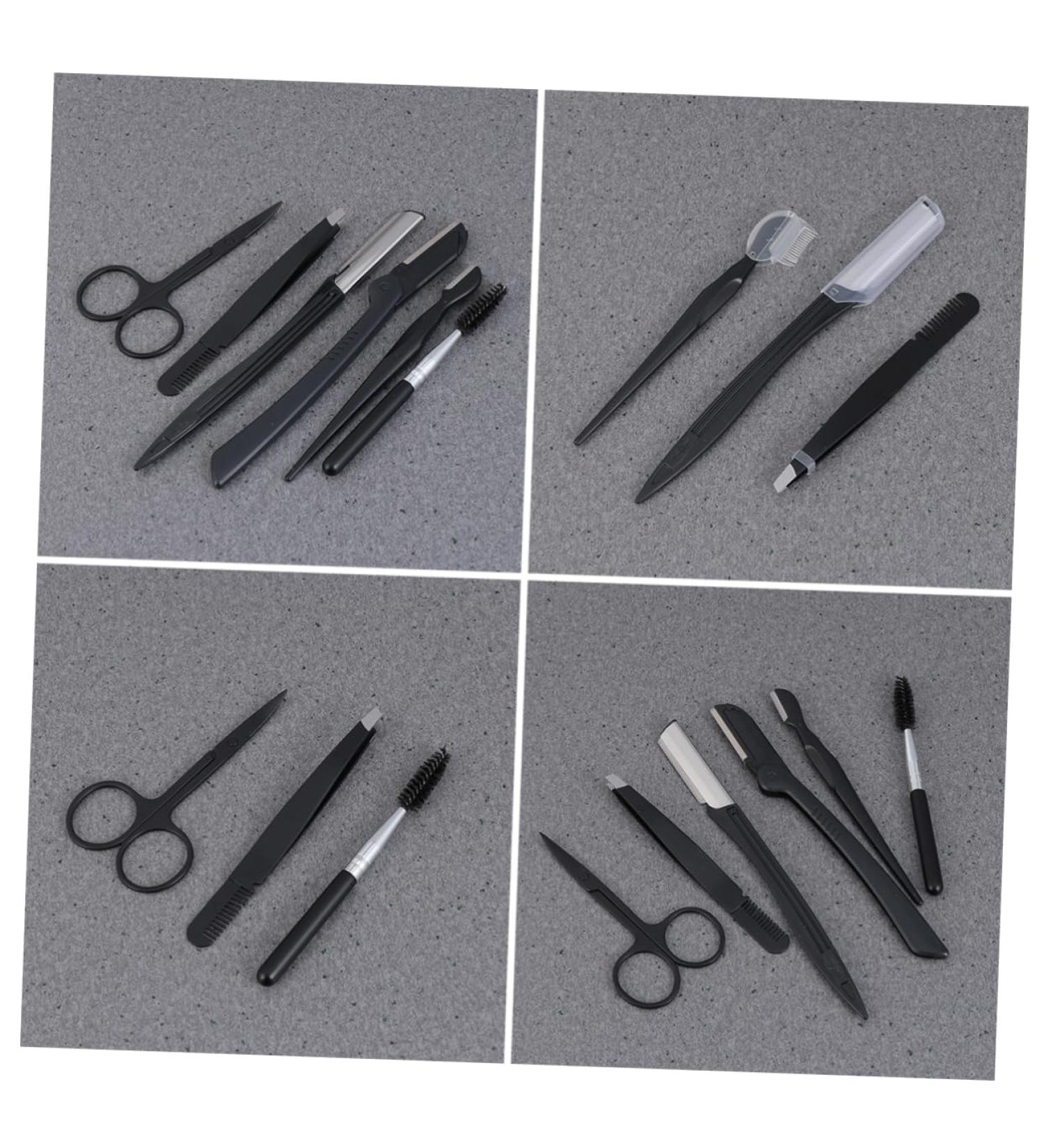 Ipetboom Eyebrow Trimming Set - Makeup Tools & Dermaplaning for Facial Hair Removal | Grooming Kit & Brow Razor for Perfect Eyebrows - Buy Online on GoSupps.com