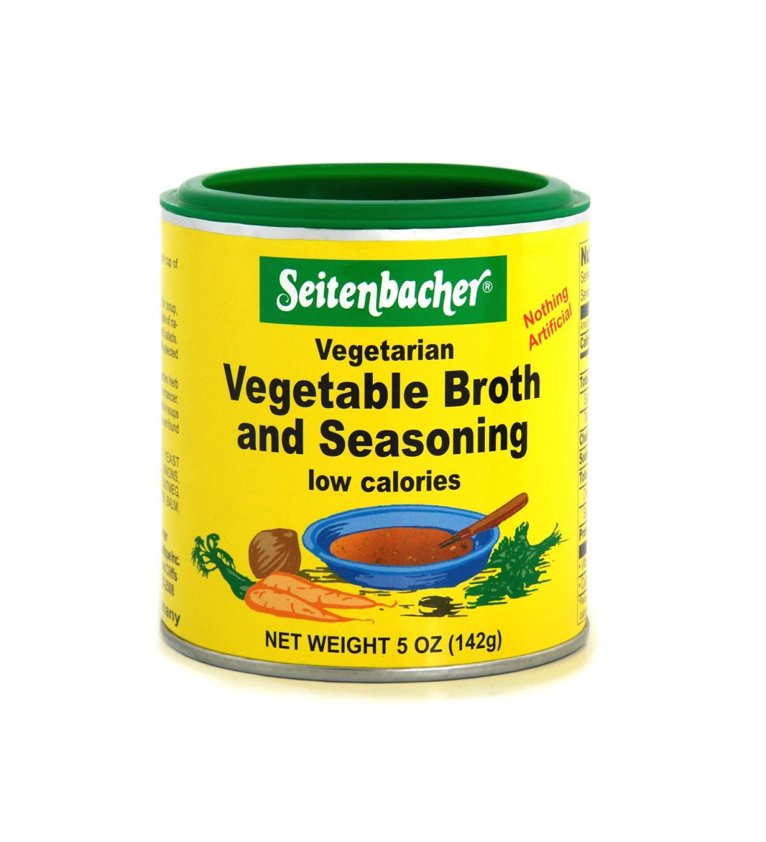 Seitenbacher Vegetarian Vegetable Broth and Seasoning 5oz Cans - Pack of 6 - Buy Online on GoSupps.com