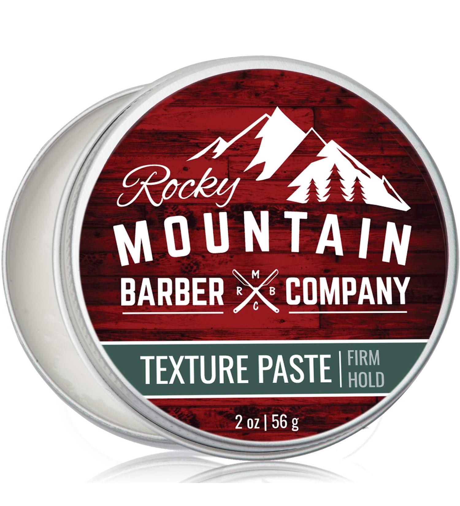 Rocky Mountain Barber Co. Hair Paste for Men - Pliable Light-Firm Hold - Shine-Free Matte Finish - 2 oz - Buy Online on GoSupps.com