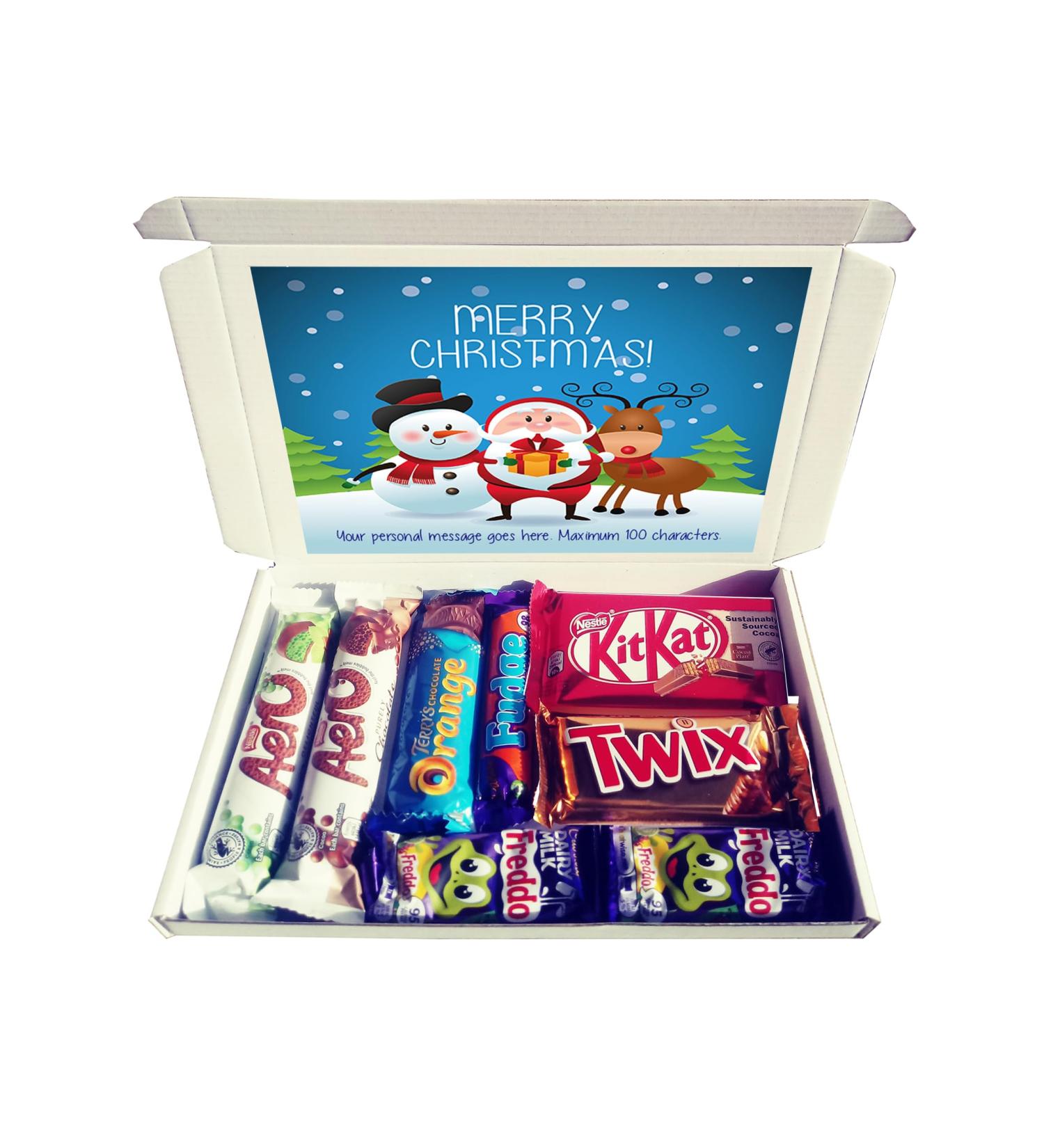 Personalised CHRISTMAS PALS Christmas Chocolate Selection Box Gift Hamper (Half Size A5/C5) - Buy Online on GoSupps.com