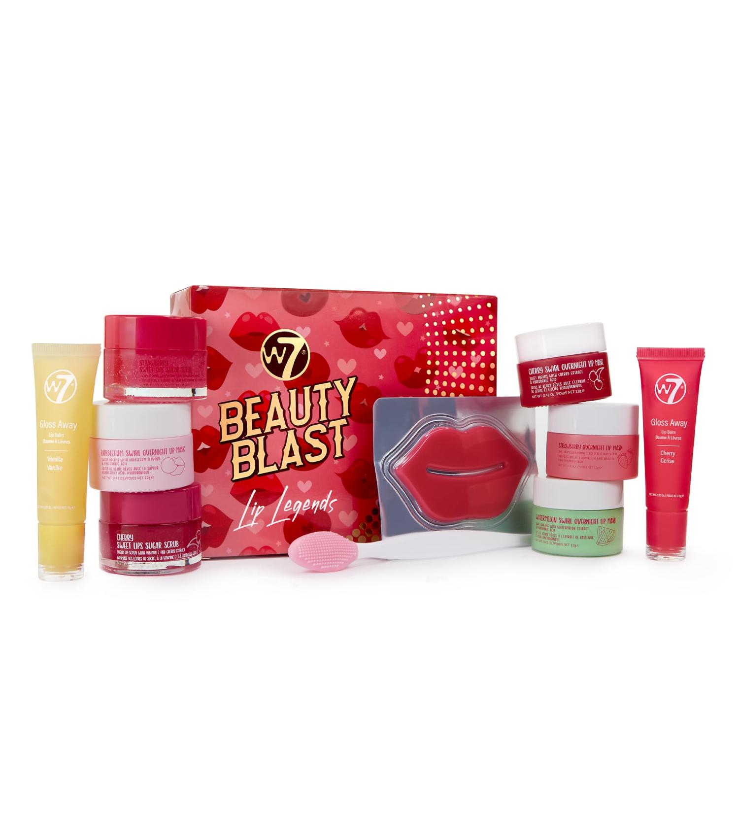 W7 Beauty Blast Lip Legends Sweet Dreams Coffret Cadeau Masques Gommages Baumes et Accessoires L vres Saveurs Exclusives Sweet Dreams - Buy Online on GoSupps.com