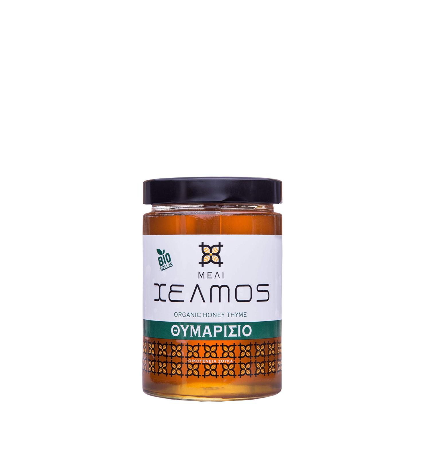Helmos BIO Greek Thyme Honey 450g - Buy Online on GoSupps.com