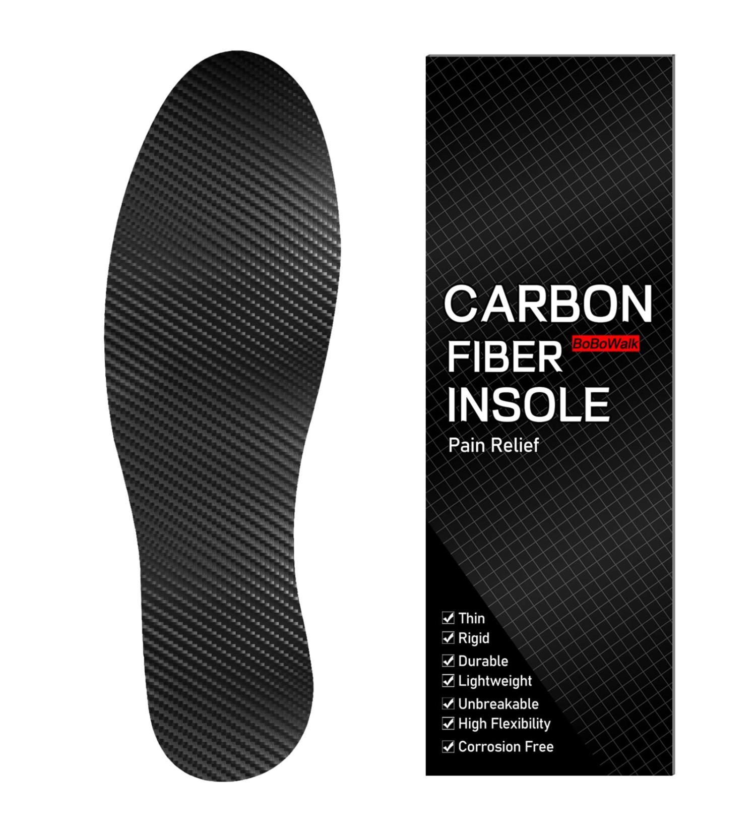 Carbon Fiber Insole for Foot Fracture Pain Relief - 9.65/245MM (Size 8.5-9) - BOBOWALK - Buy Online on GoSupps.com