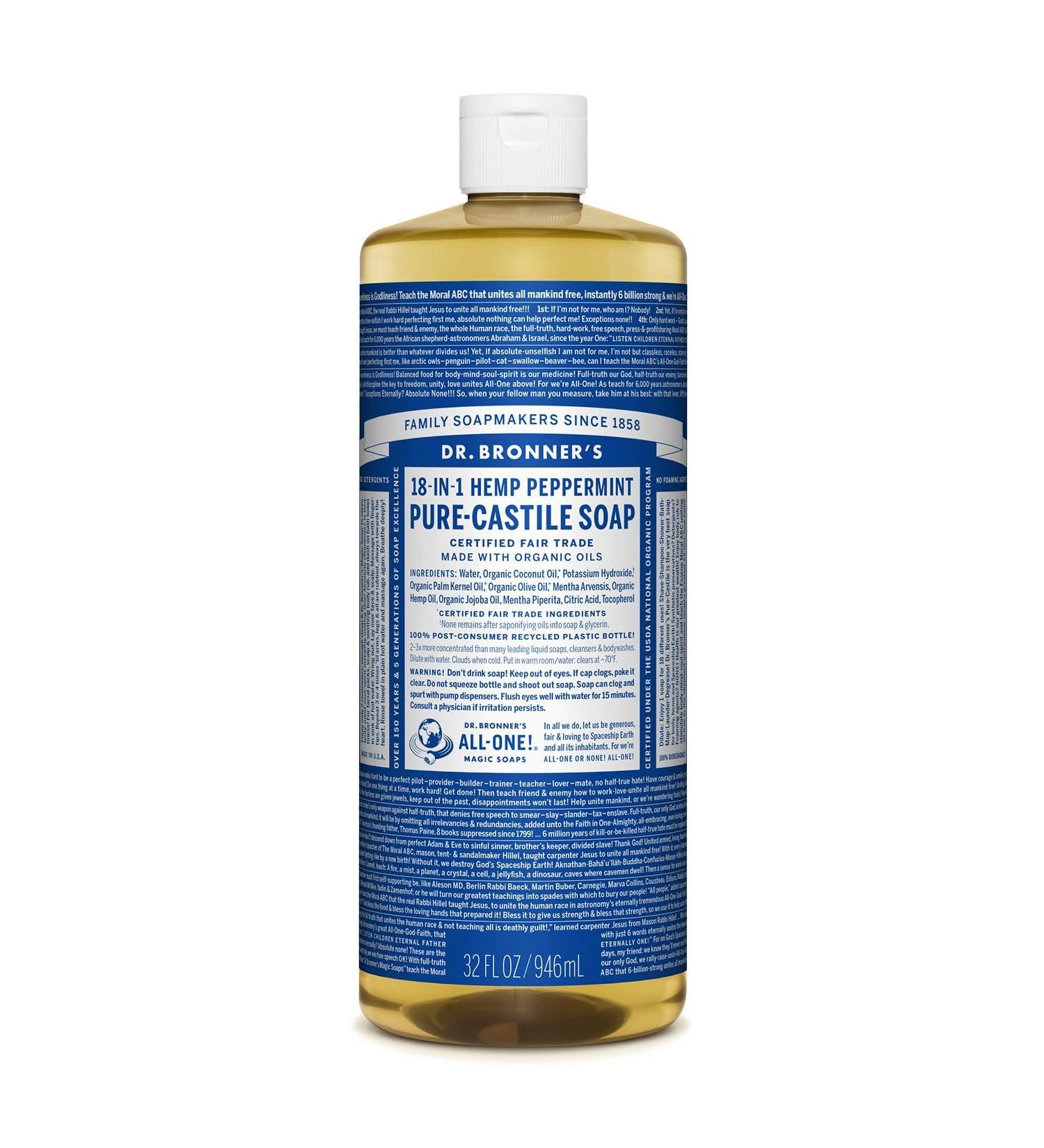 Buy Organic Peppermint Castile Liquid Soap Online | Eco-Friendly & Vegan | Fast International Shipping - Buy Online on GoSupps.com