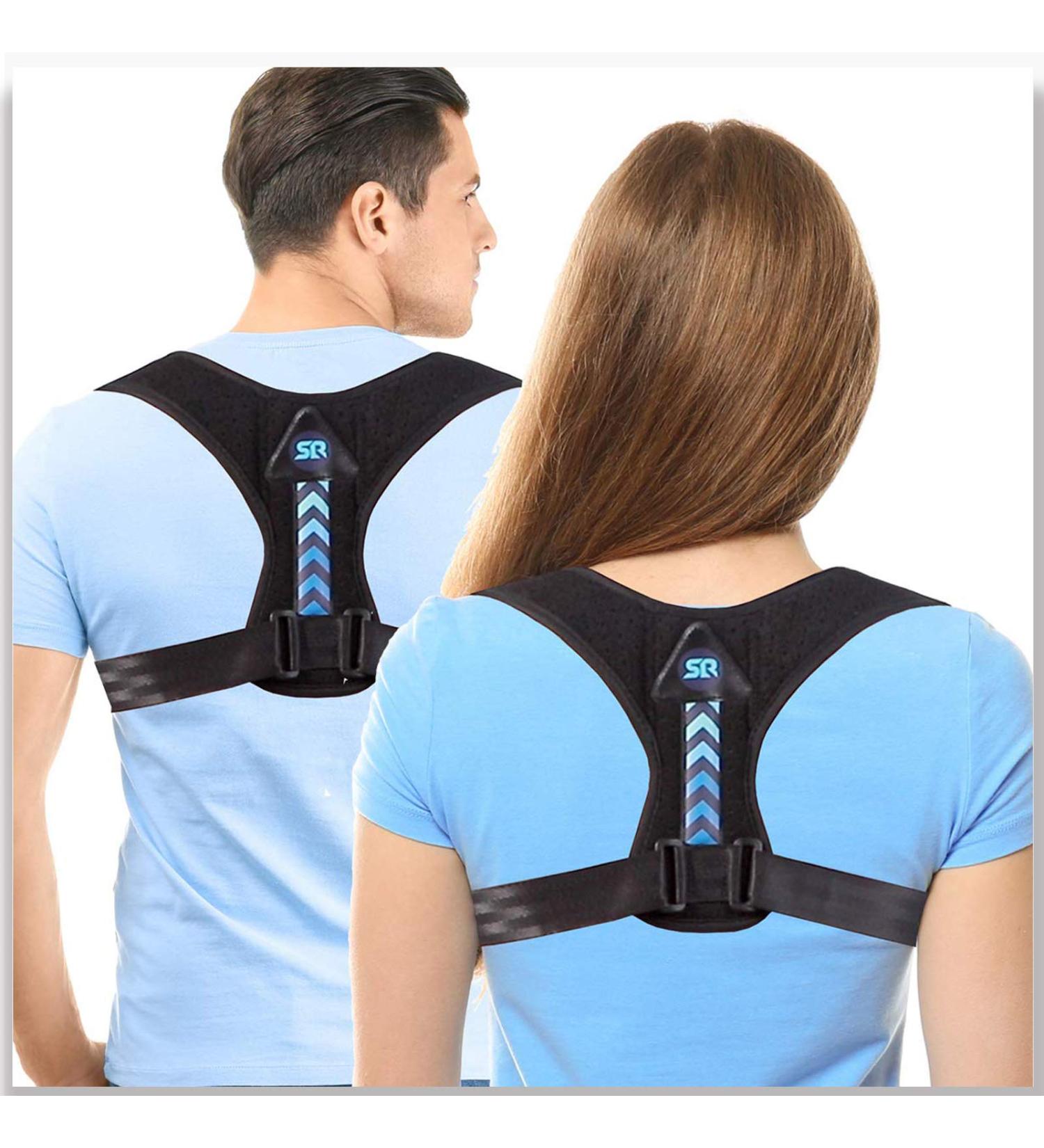 2022 Updated Posture Corrector for Men and Women - Adjustable Upper Back Brace for Clavicle Support, Pain Relief for Neck, Back, Shoulder - Buy Online on GoSupps.com
