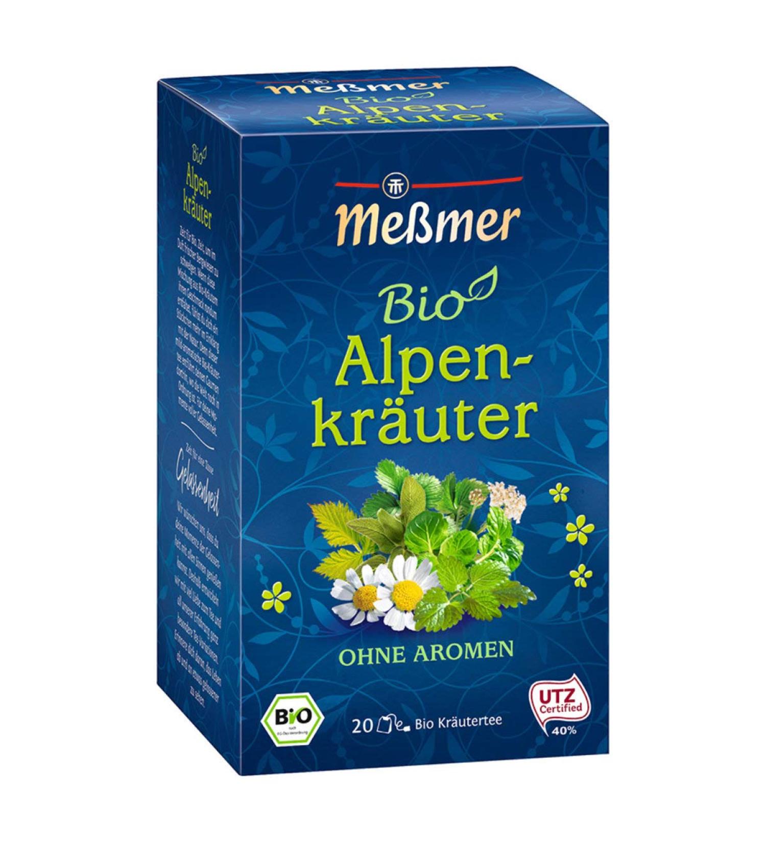 SpiceMasters.co.uk Meßmer Tea with fresh aromatic alpine herbs