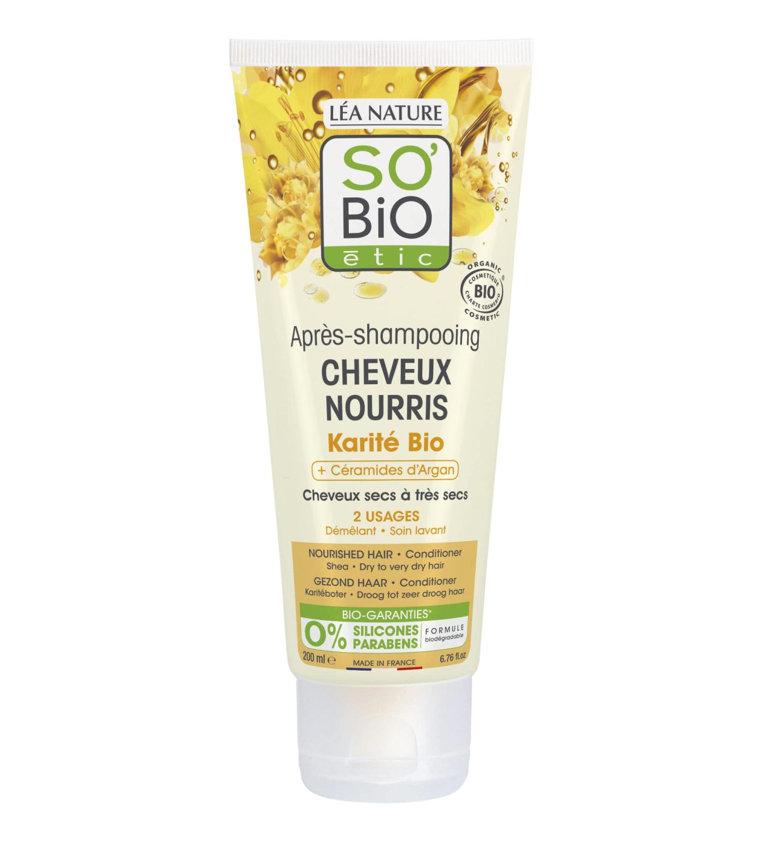 So'Bio tic SOBiO tic After Shampoing SheaArgan caring 200 ml 2 pieces - Buy Online on GoSupps.com
