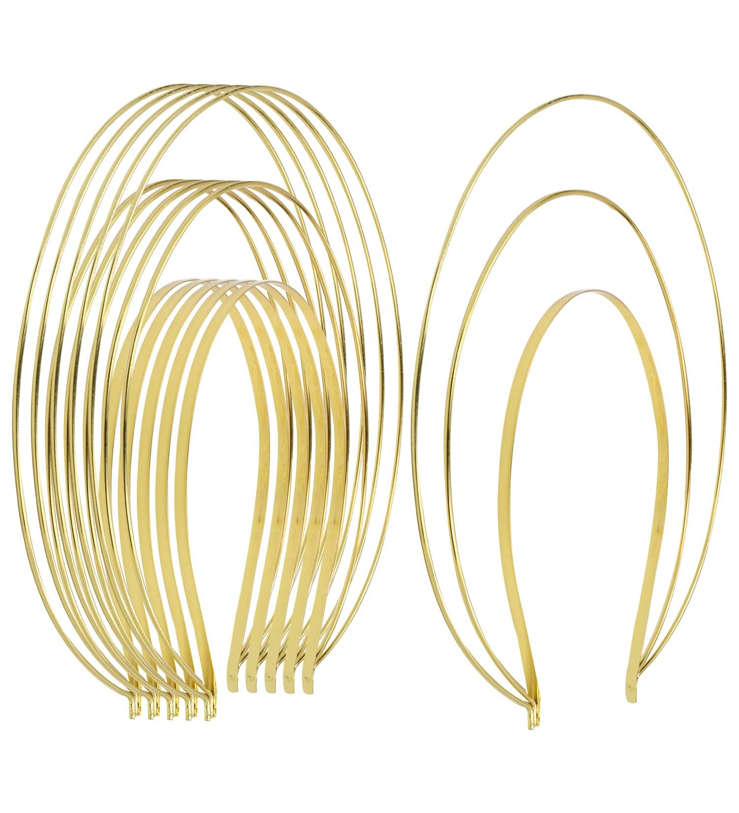 Gold Metal Queen Goddess Halo Crown Headbands Tiara - 6 Pack for DIY Craft, Party, Cosplay - Hair Accessories - Buy Online on GoSupps.com
