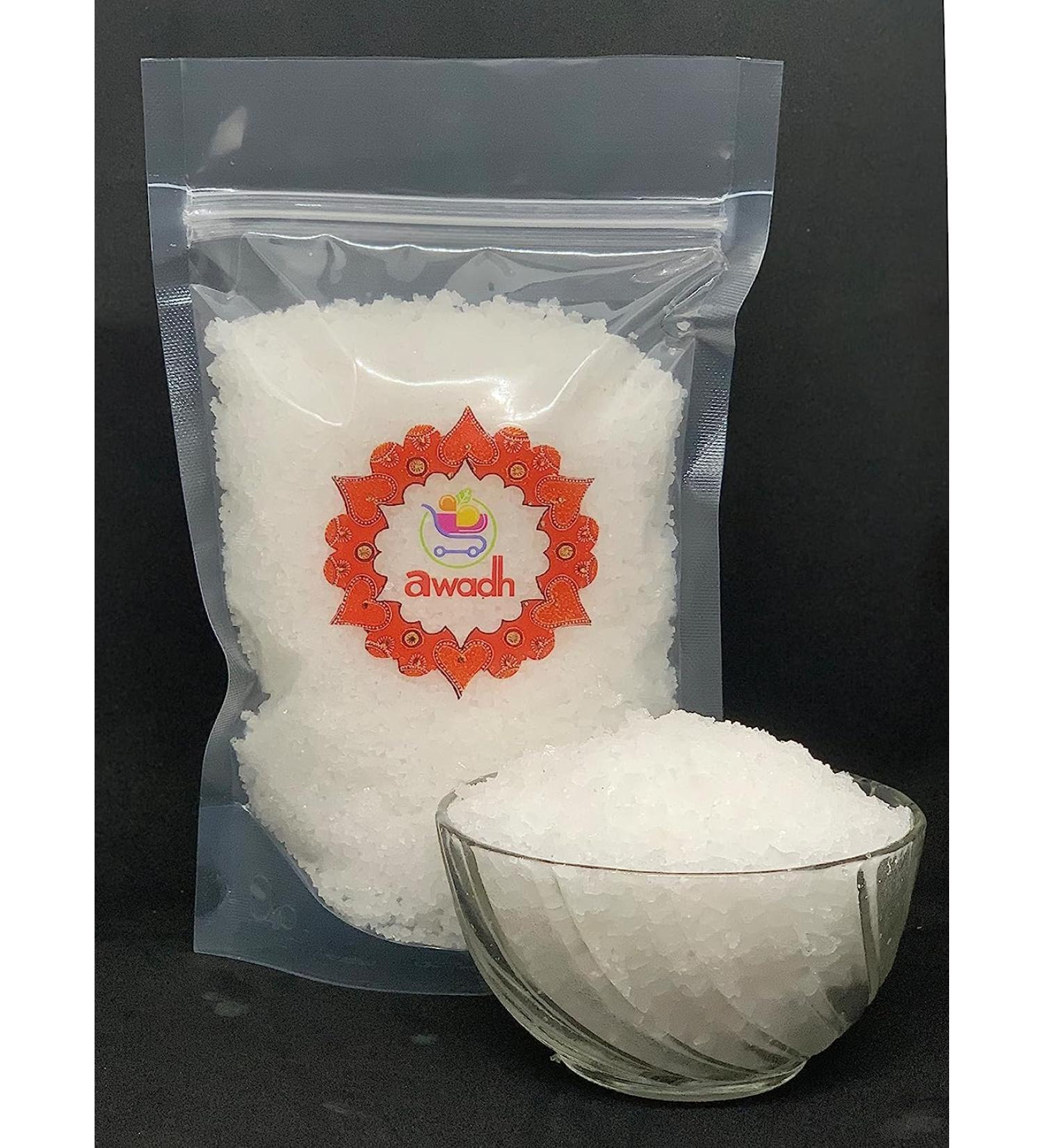 Vastu Salt 400g with Crystal Bowl Suddh Namak- Negative energy Cleanser/Remover Sea Salt Khada Namak Sabut Namak Desi Namak - Buy Online on GoSupps.com