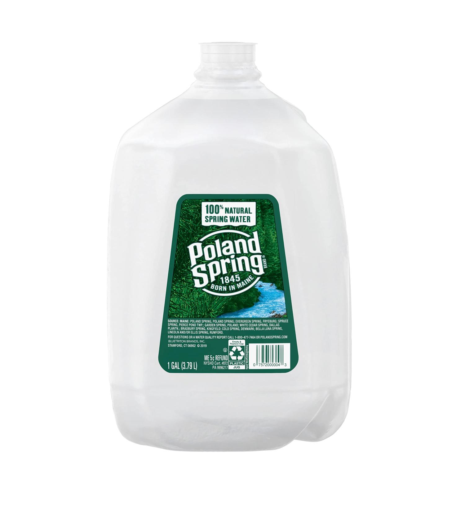 Poland Spring 1 Gallon Jug - 128 fl oz - Pure Spring Water - Buy Online on GoSupps.com
