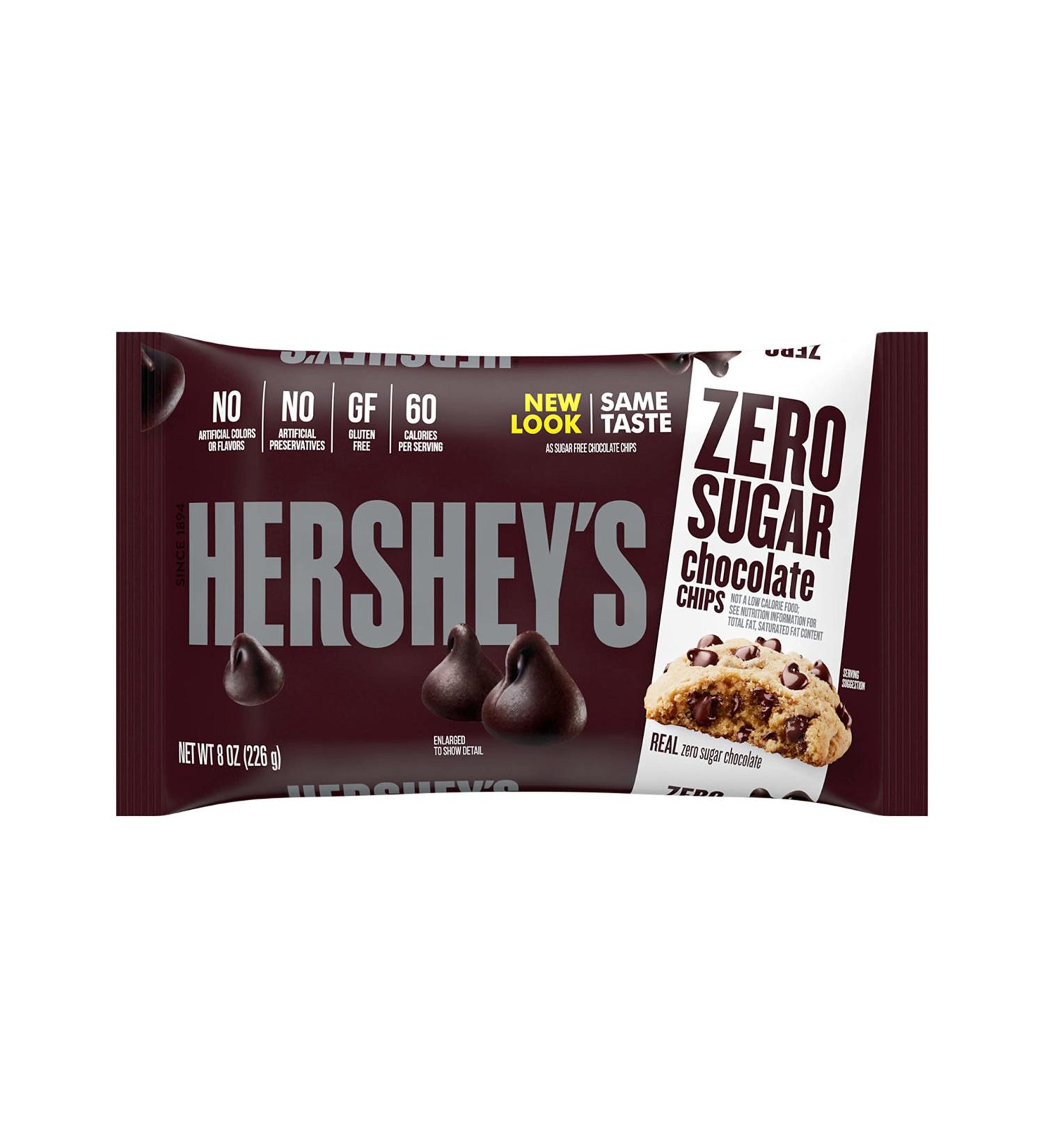 Hershey's Sugar Free Chocolate Baking Chips - Gluten Free - 8 oz Bag - Buy Online on GoSupps.com