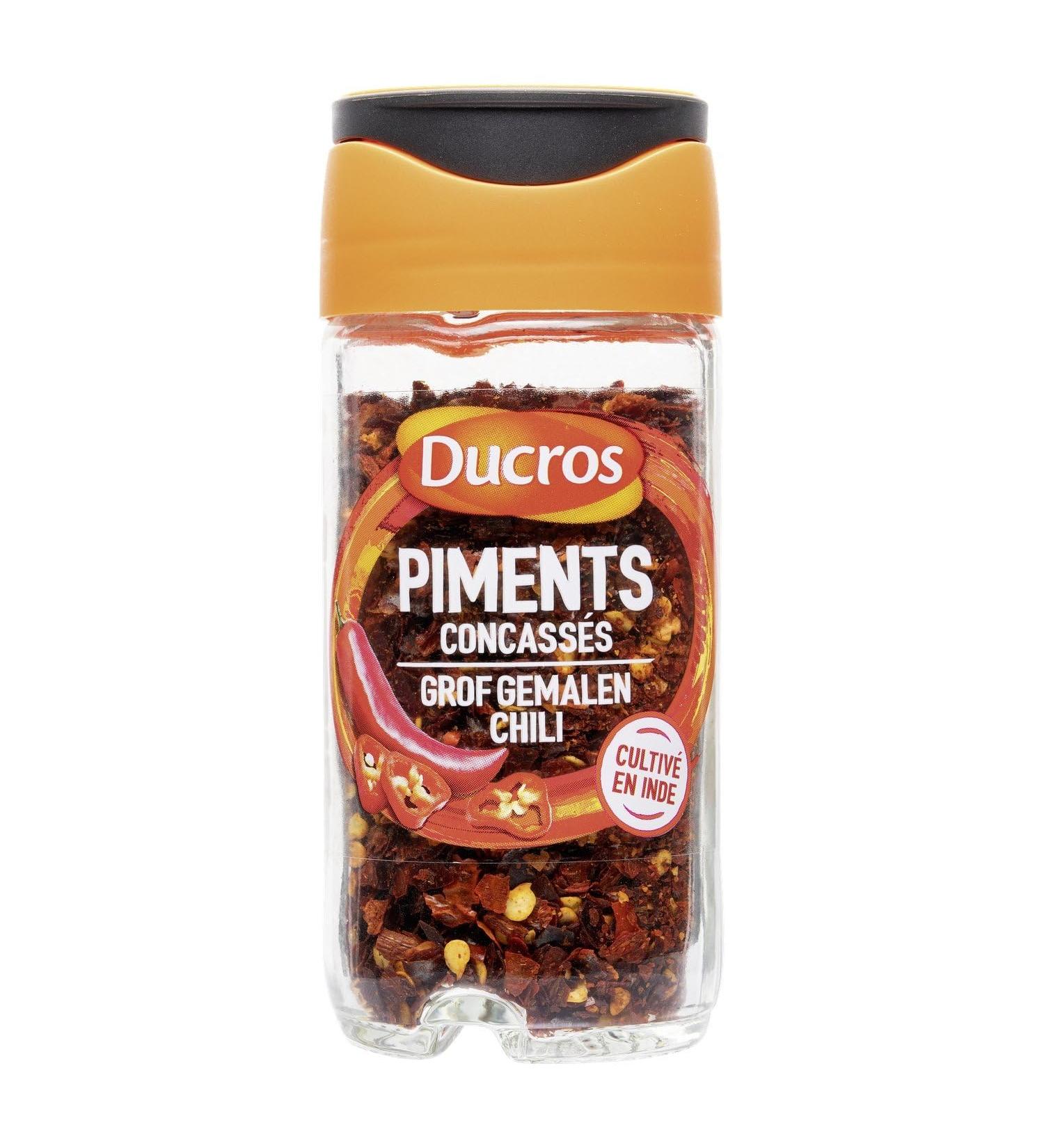 DUCROS Piments Concass s Intenses pour Relever Vos Plats Flacon Pratique de 29g - Le Lot De 3