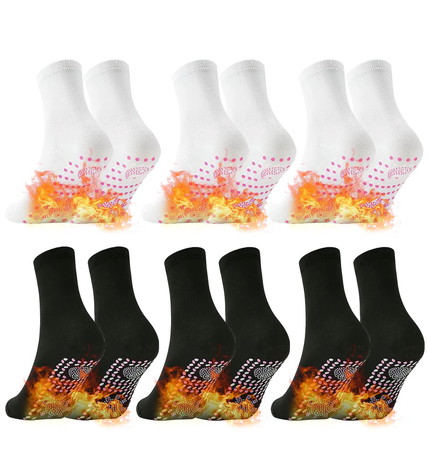 Buy Afiz Tourmaline Heated Socks | Slimming Health Socks for Outdoor Activities - Camping Hiking Skiing & More - Buy Online on GoSupps.com