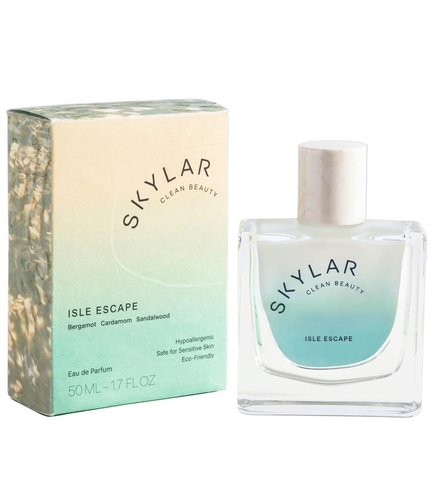 Skylar Isle Escape Eau de Parfum - Hypoallergenic & Clean Perfume for Women & Men Vegan & Safe for Sensitive Skin - Fresh Perfume with Notes of Bergamot Cardamom & Sandalwood - 50mL /1.7 Fl oz - Buy Online on GoSupps.com