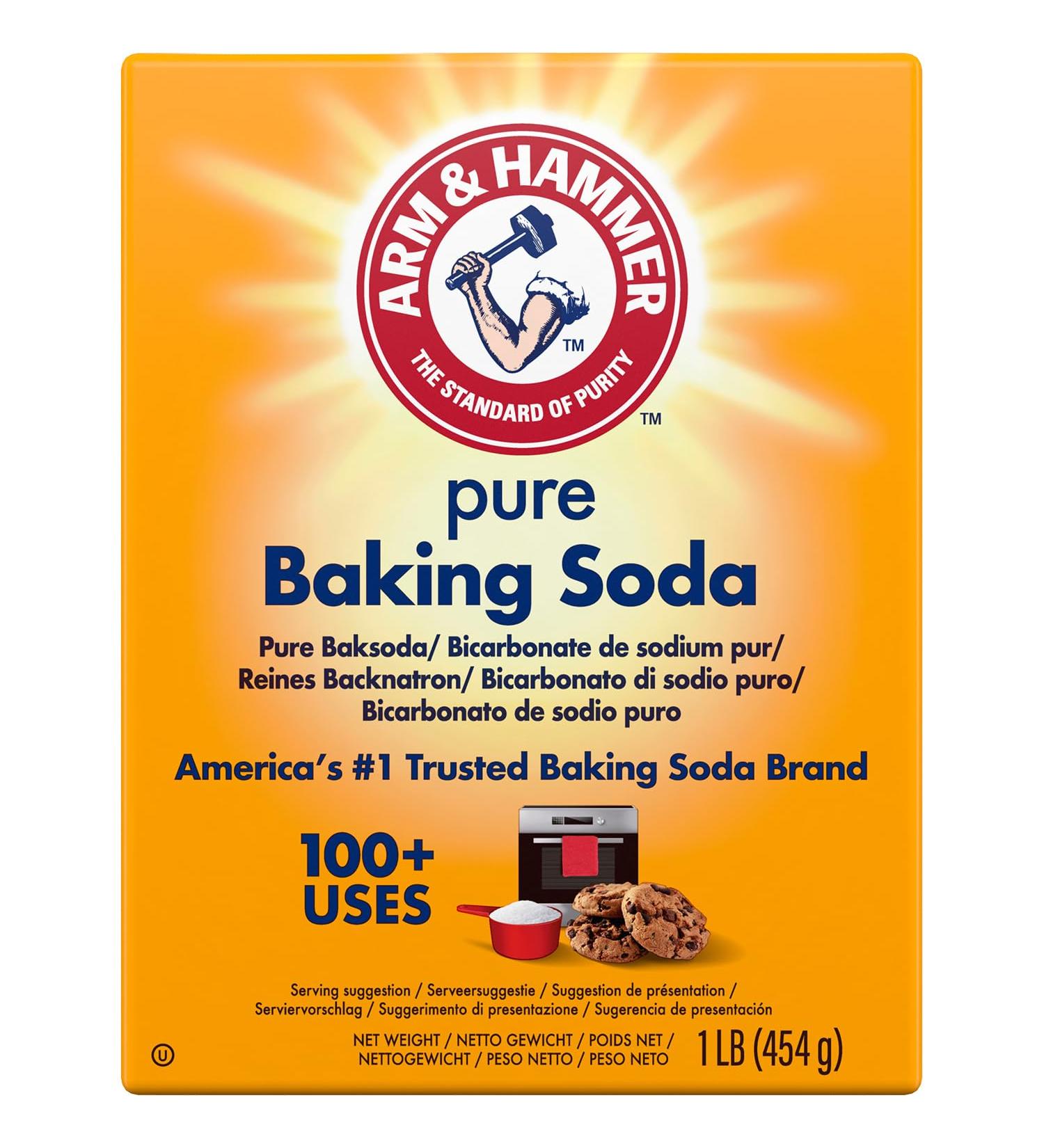 Arm & Hammer Baking Soda Pure Baking Soda 454g - Buy Online on GoSupps.com