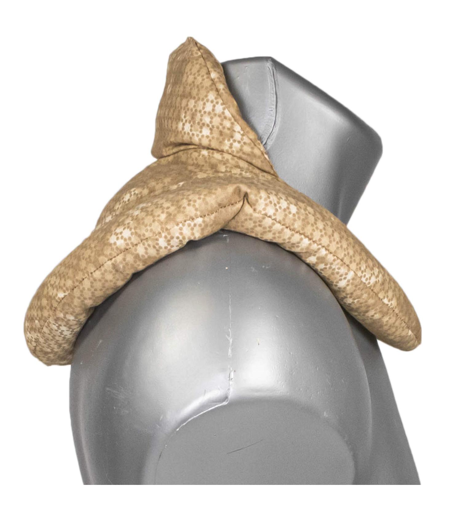 Neck Pillow with Stand-Up Collar - Batik Gold Spelt Grain Heat Pad for Neck & Shoulder Relief - Buy Online on GoSupps.com